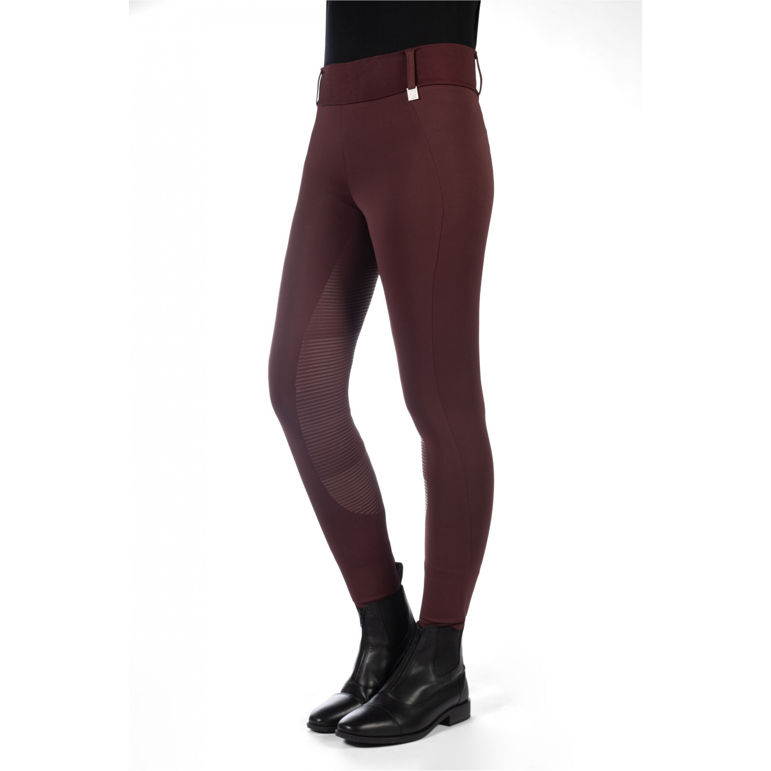 Winter Damen Reitleggings Silikon Vollbesatz LIVIGNO bordeaux