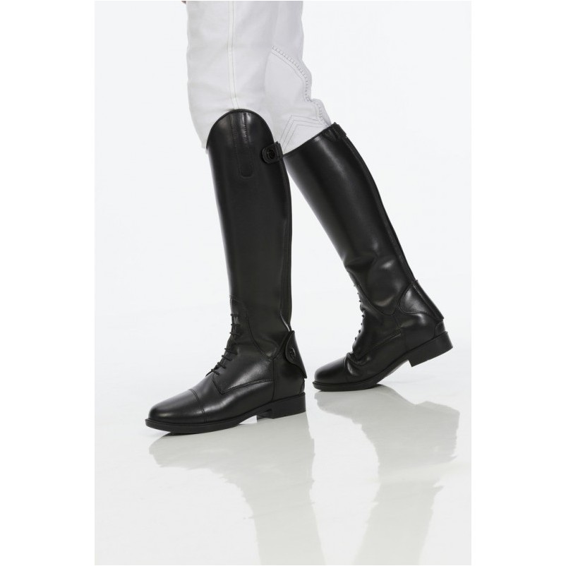 Kinder Reitstiefel Leder schwarz