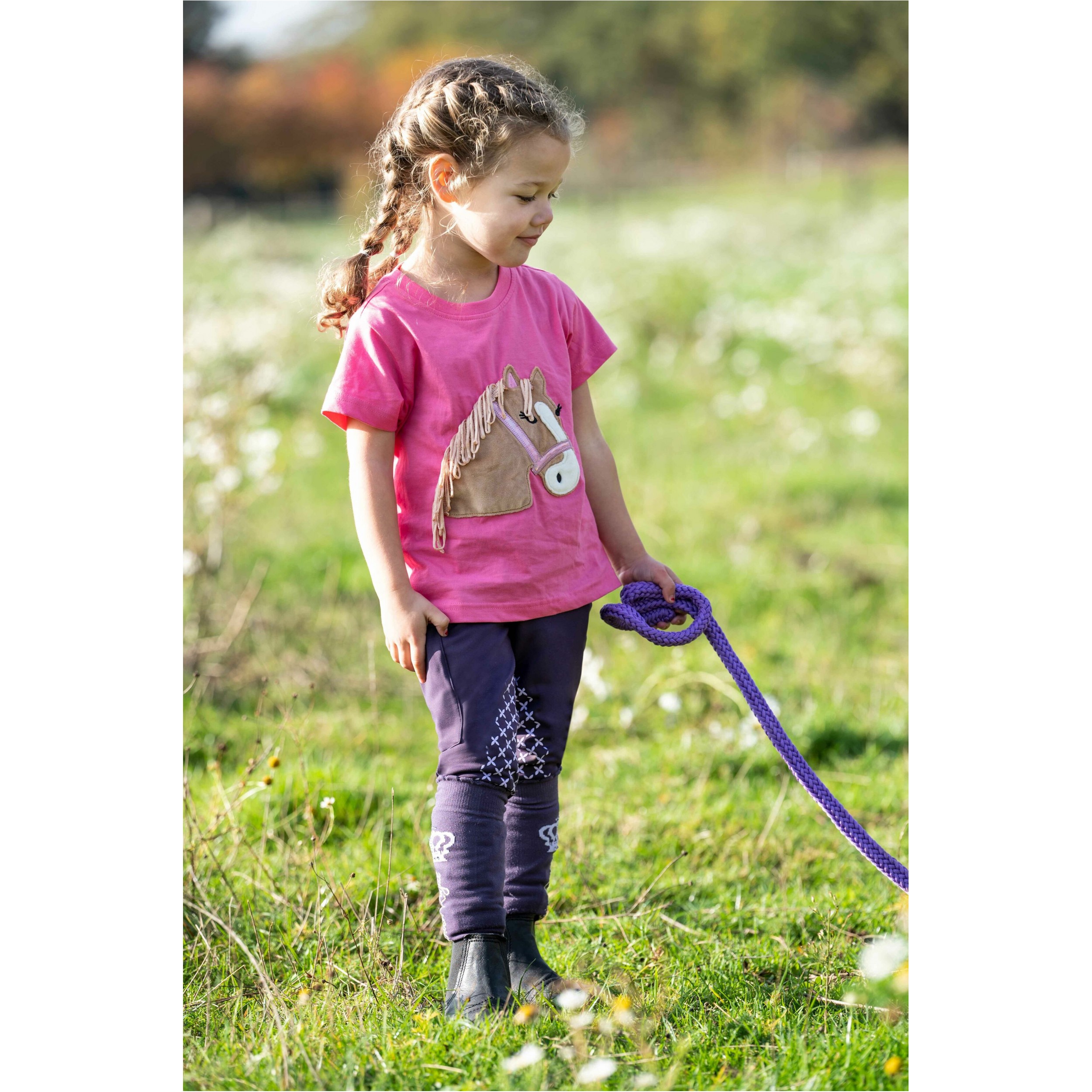 Kinder T-Shirt LOLA FLUFFY pink