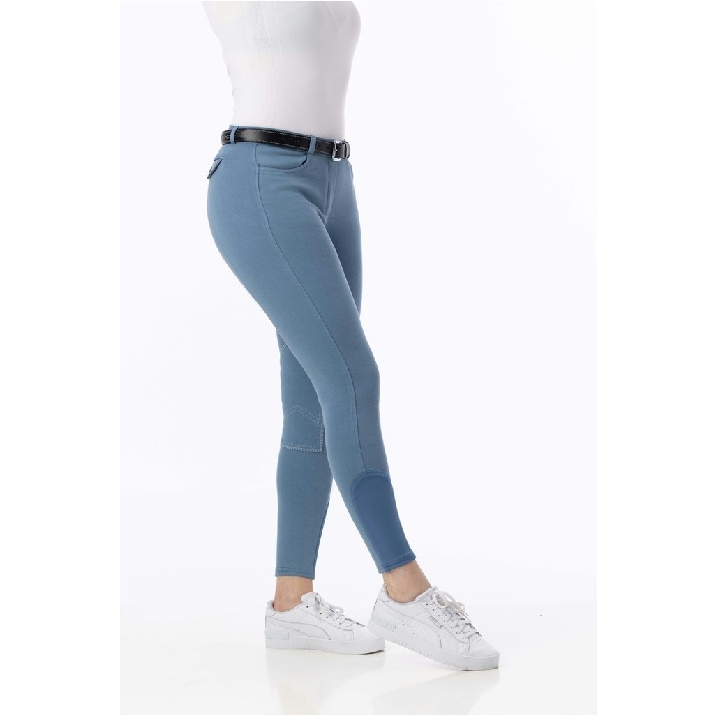 Damen Reithose Kniebesatz ALEXANDRIE blau