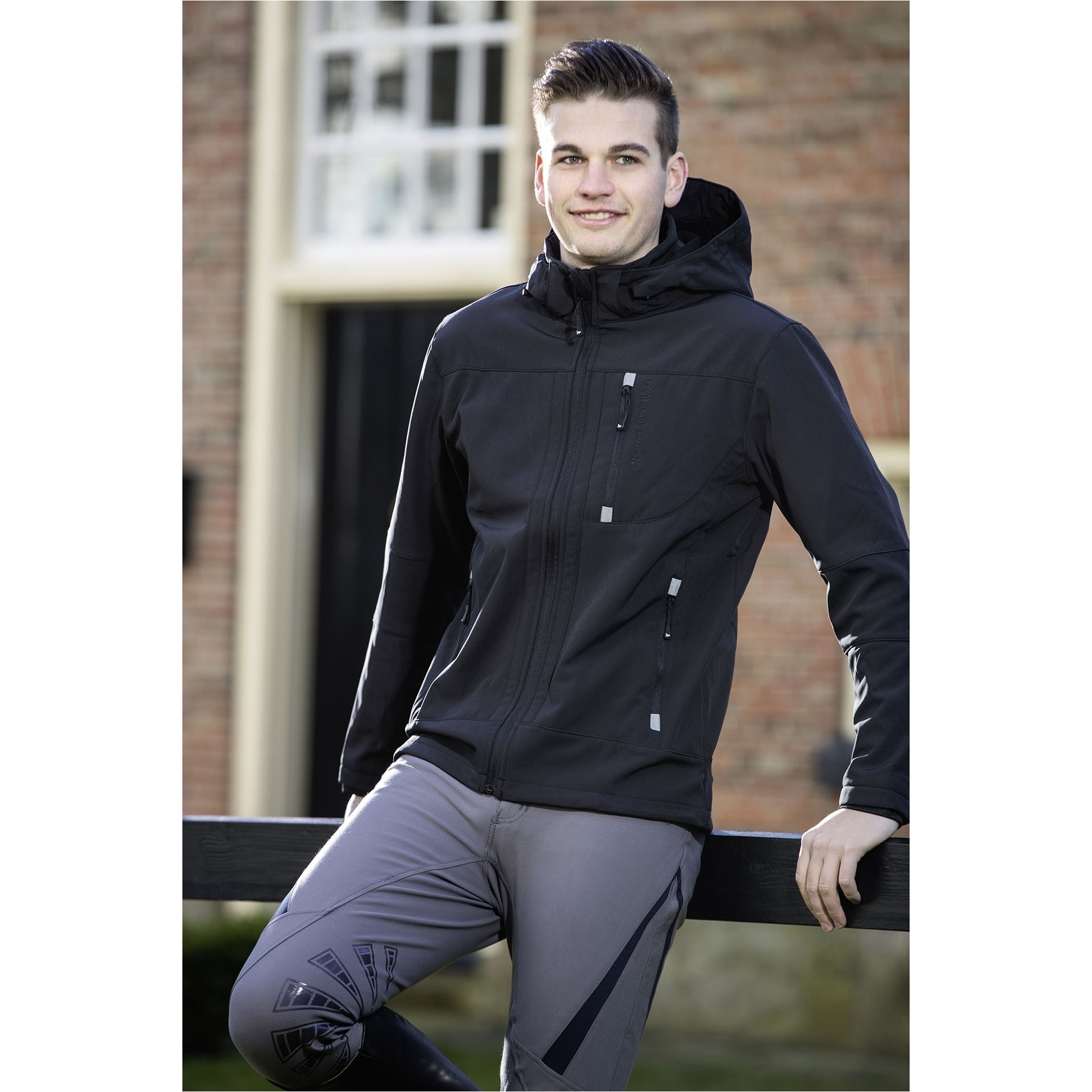 Herren Reitjacke SPORT Softshell dunkelblau