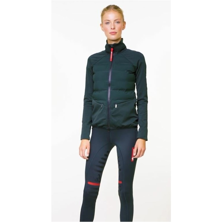 Damen Reitjacke HYBRID JERSEY dark emerald