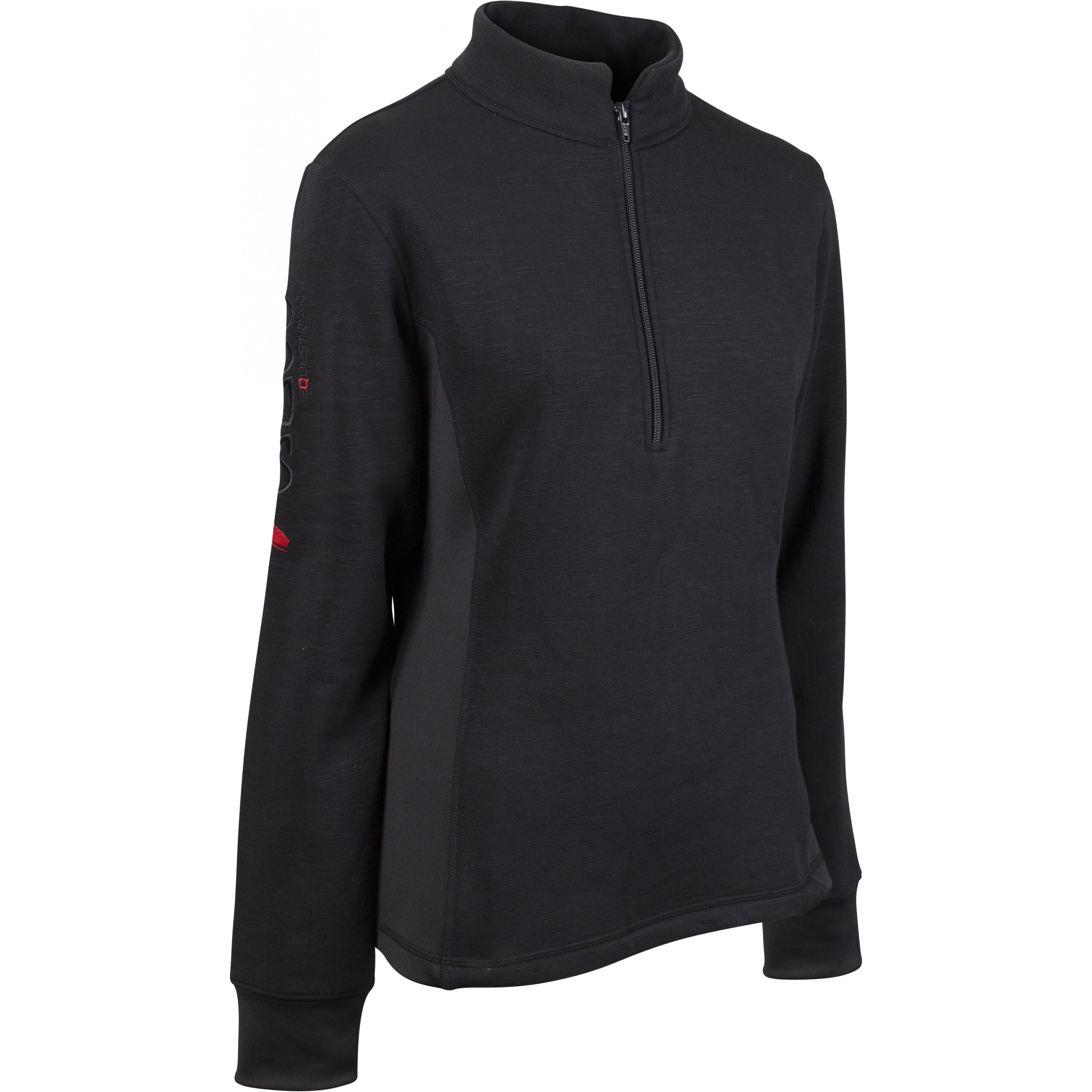 Damen Fleecepullover ARCTIC half-zip schwarz