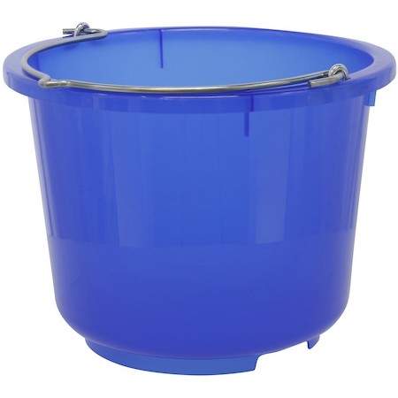 Stall- und Baueimer blau transparent 12 Liter