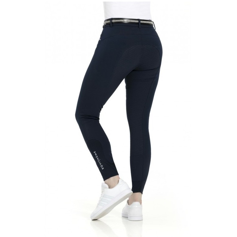 Damen Reithose Silikon Vollbesatz GIZEL marineblau