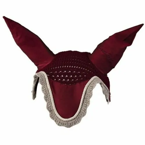 Fliegenhaube ELEGANCE bordeaux/champagner