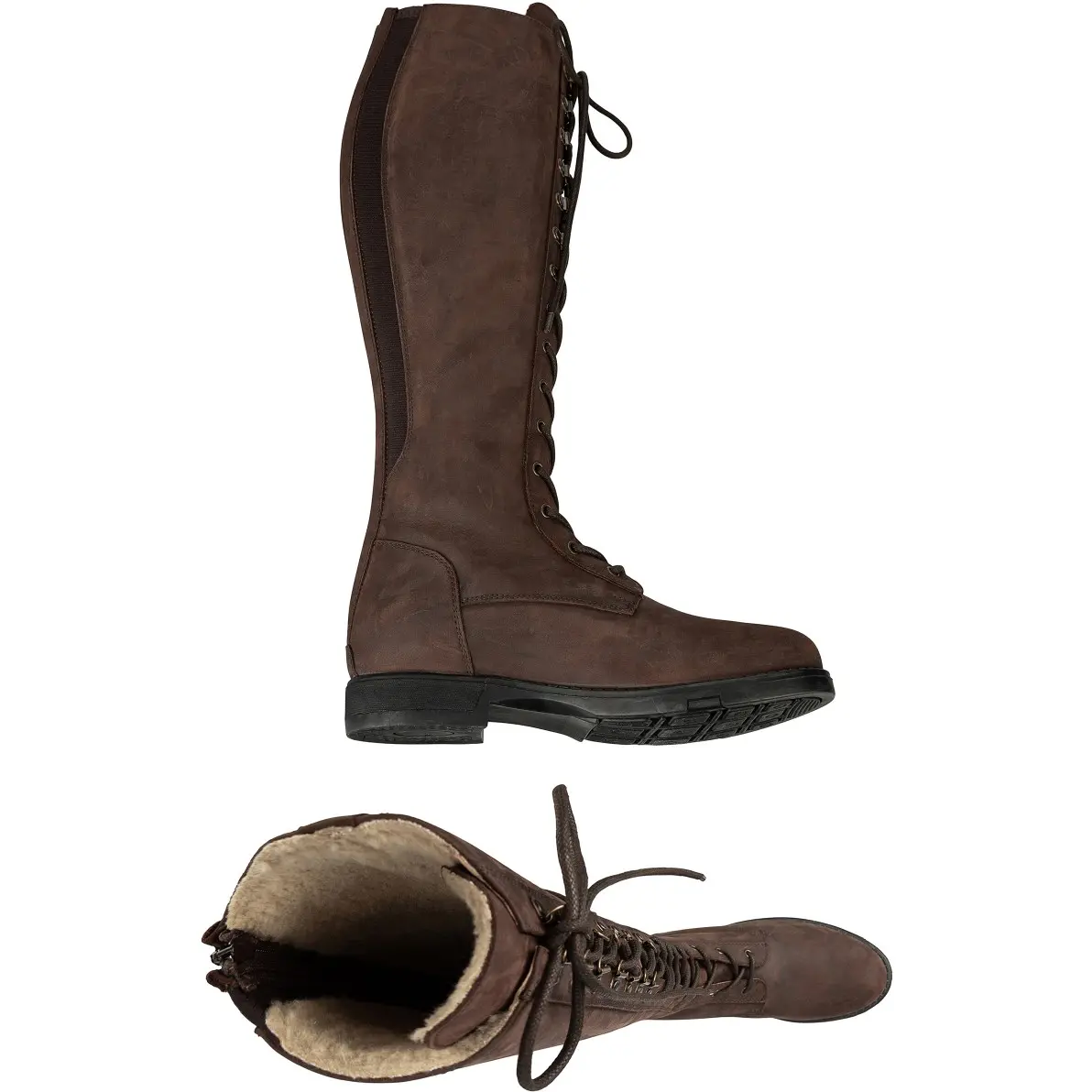 Winter Damen Reitstiefel LONGFORD Echtleder waxy brown