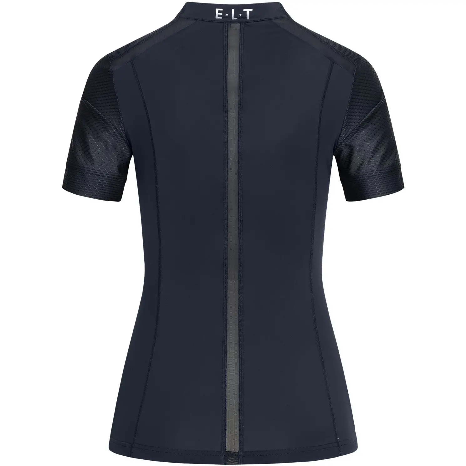 Damen Funktions-Zip-Shirt NANCY mit Mesheinsätzen tiefblau