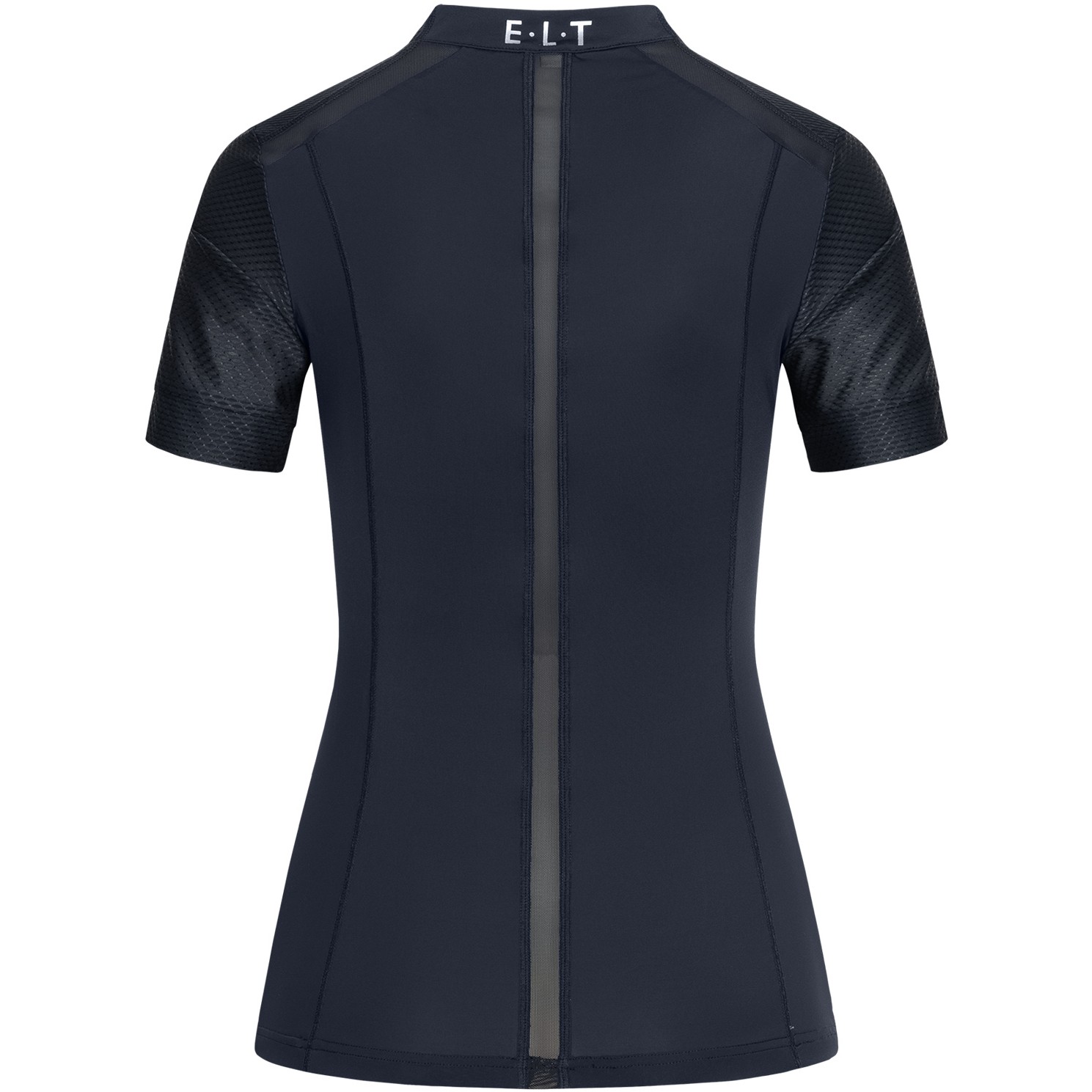 Damen Funktions-Zip-Shirt NANCY mit Mesheinsätzen tiefblau