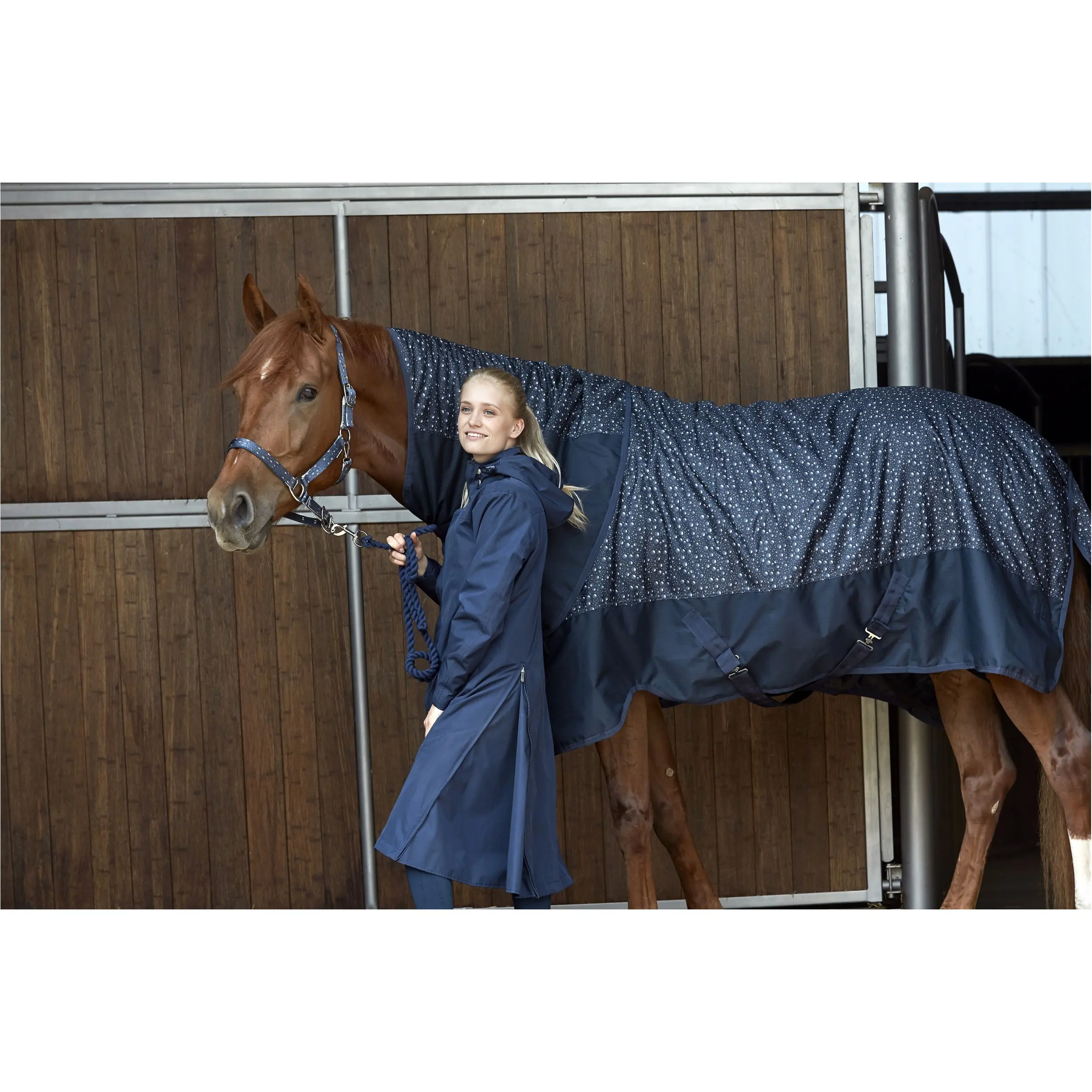 Damen Reitregenmantel HEAVEN navy