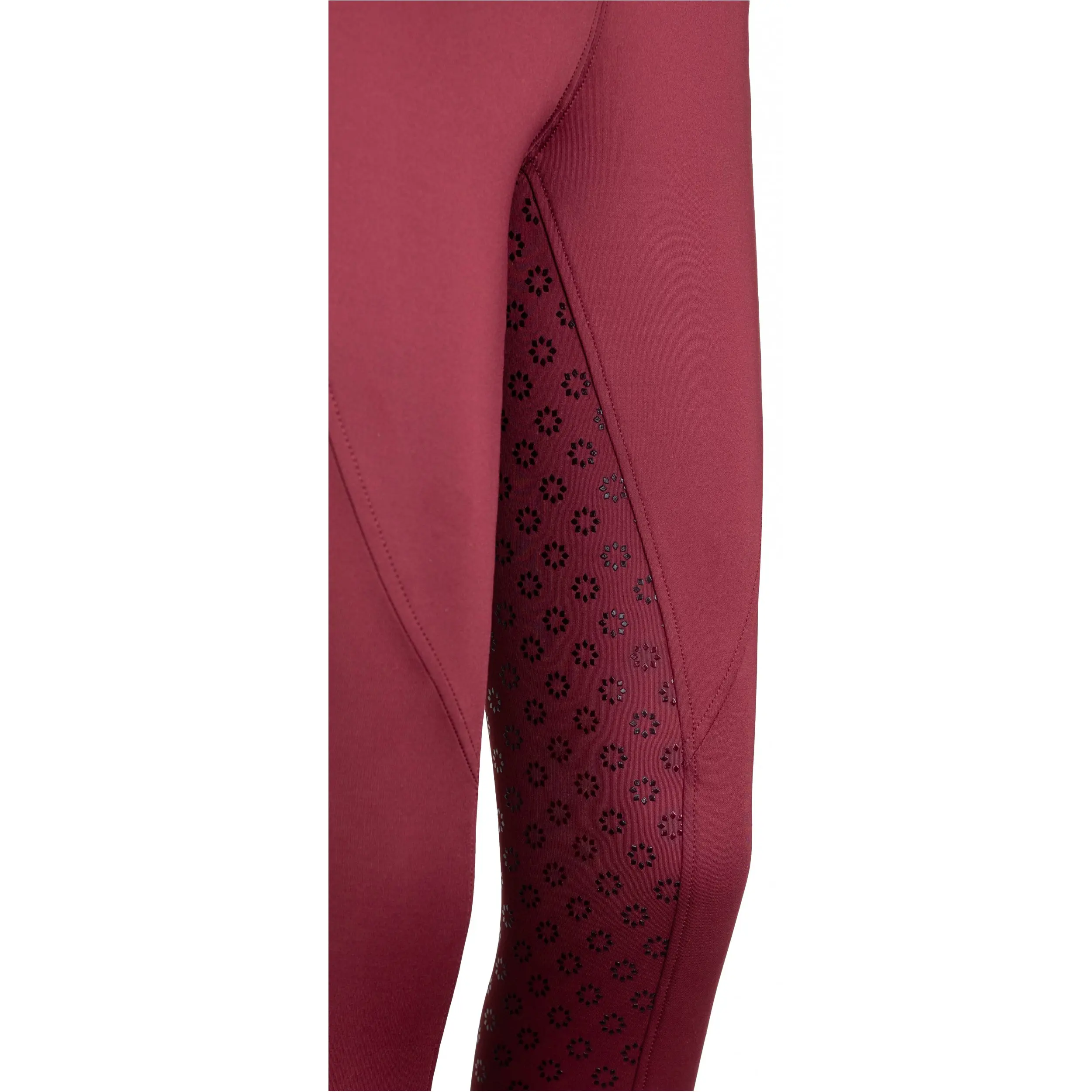 Winter Kinder Reitleggings Silikon Vollbesatz THEA merlot