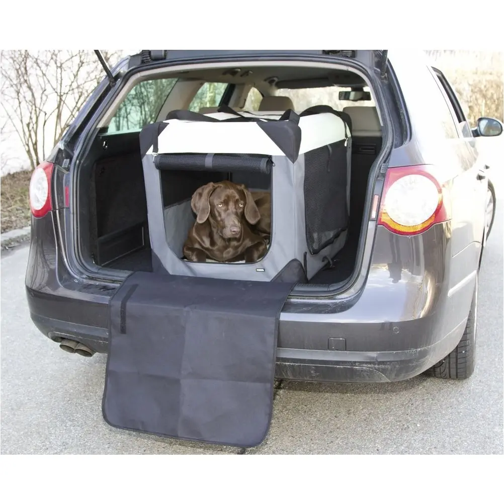 Hunde Transportbox JOURNEY grau/beige