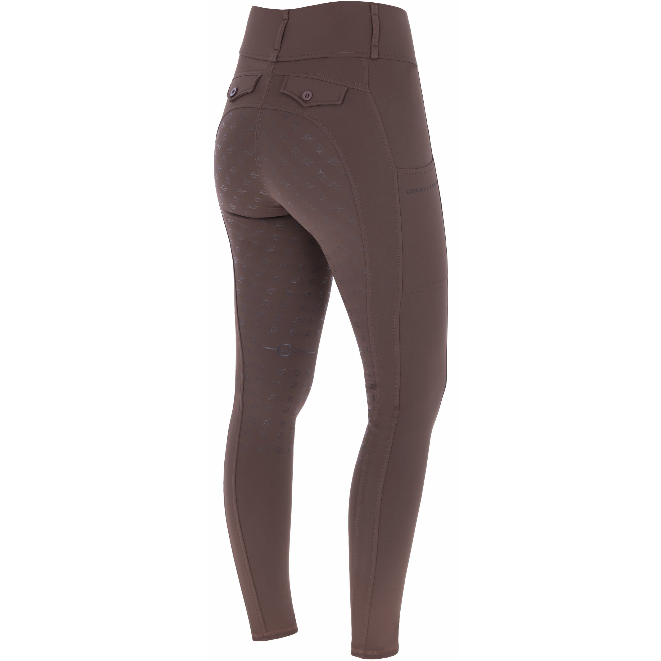 Damen Reitleggings Silikon Vollbesatz H/W24 coffee