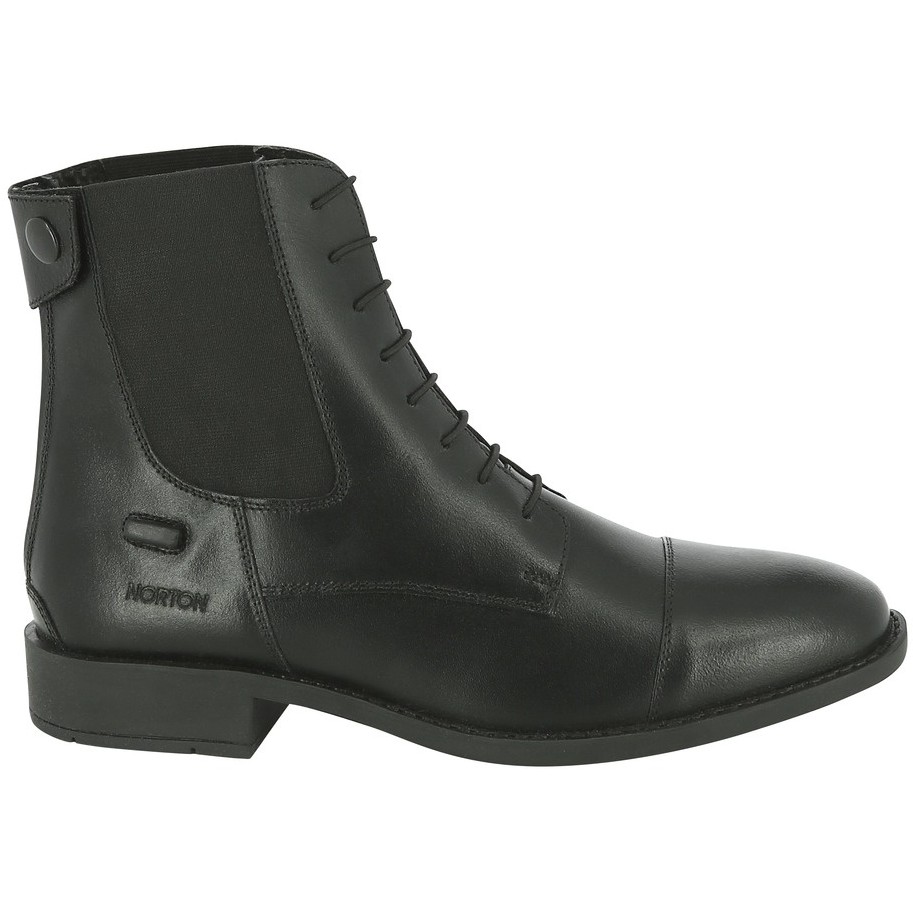 Kinder Reitstiefeletten LACETS Leder schwarz