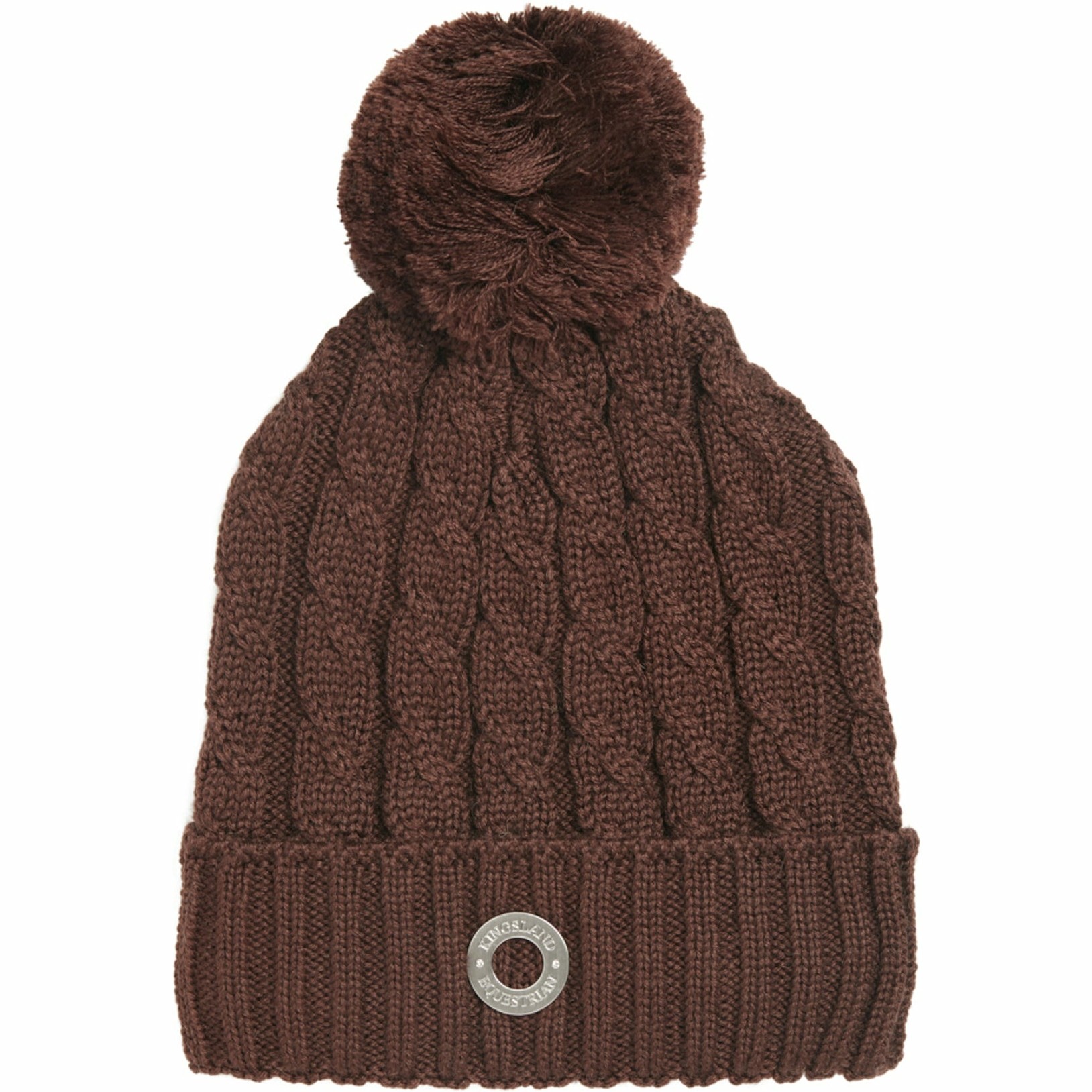 Damen Zopfstrickmütze KLSemira brown black coffee