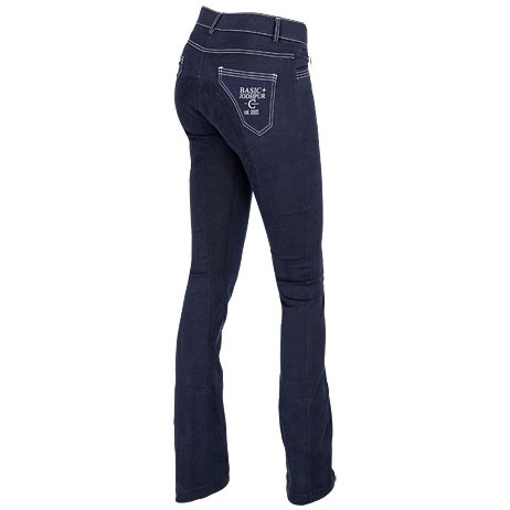 Damen Jodhpur Reithose Vollbesatz BASIC PLUS blau