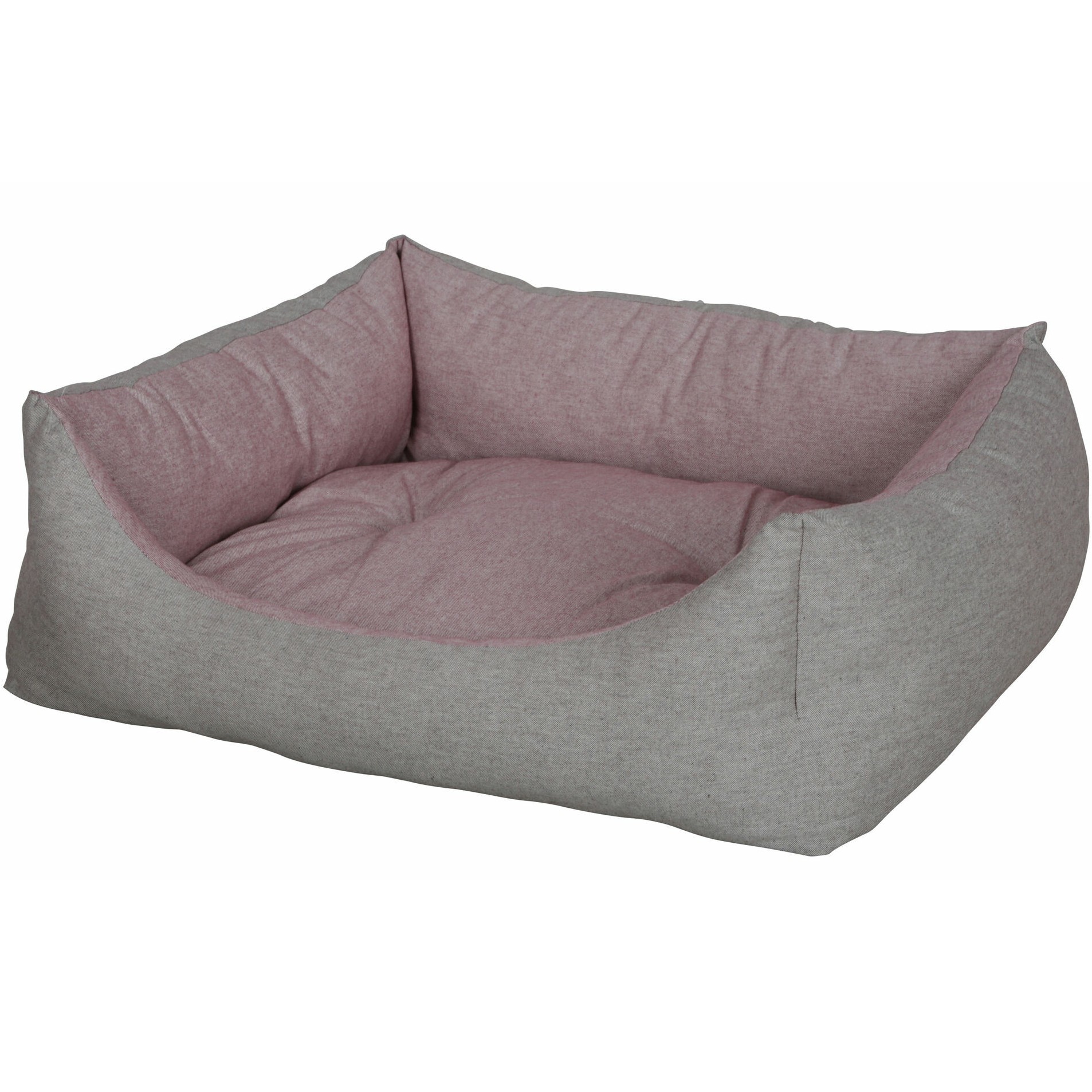 Kuschelbett GOLDEN rot/braun