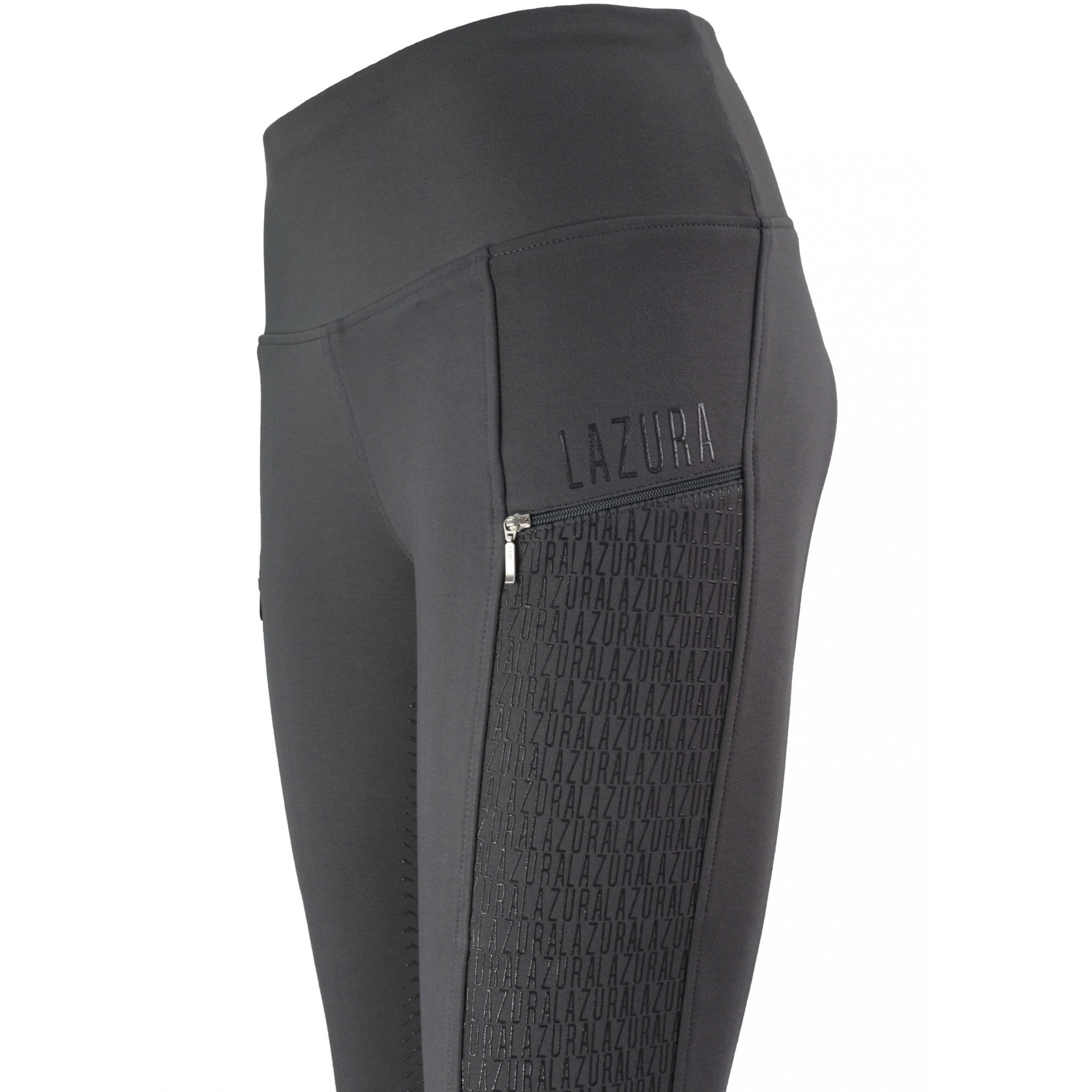 Damen Reitleggings Silikon Vollbesatz DIANA asphalt