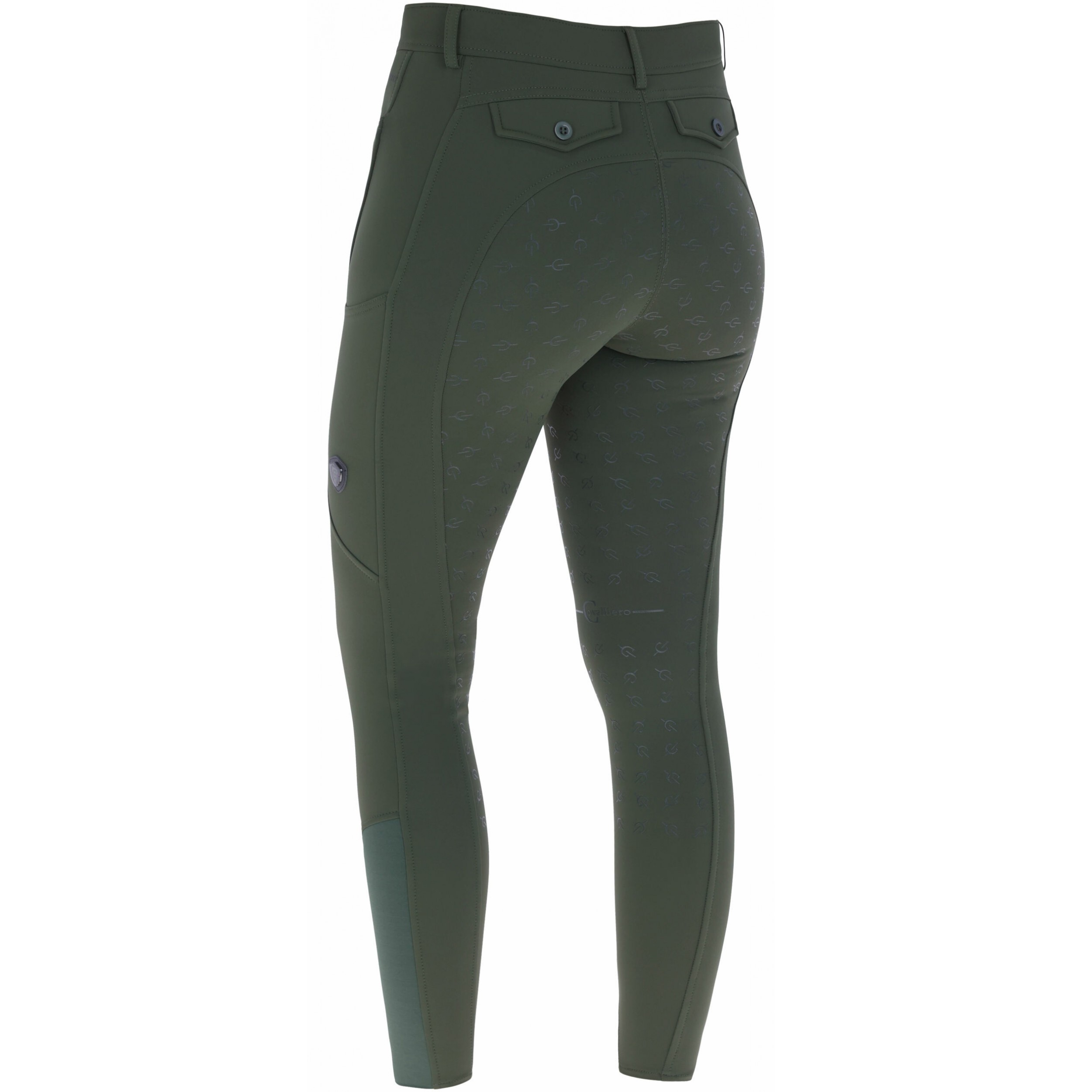 Damen Reithose Silikon Vollbesatz H/W24 opal green