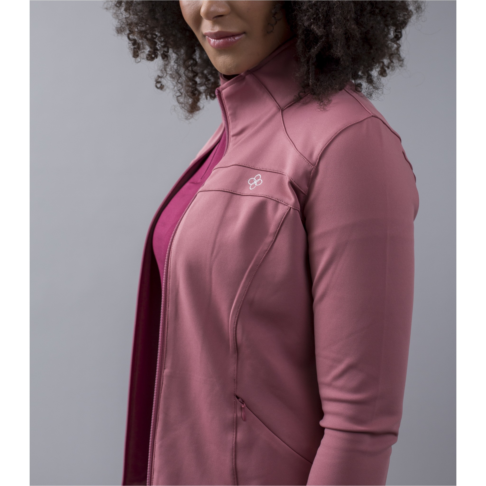 Damen Sweatjacke KLOlea Earth pink rose deco