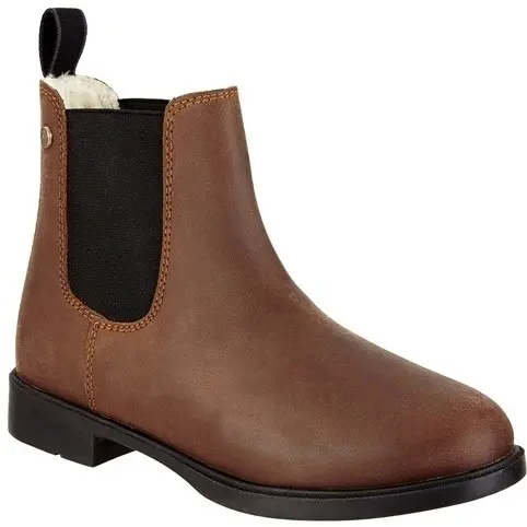 Winter Jodhpur Reitstiefeletten NOVA Classic Echtleder braun