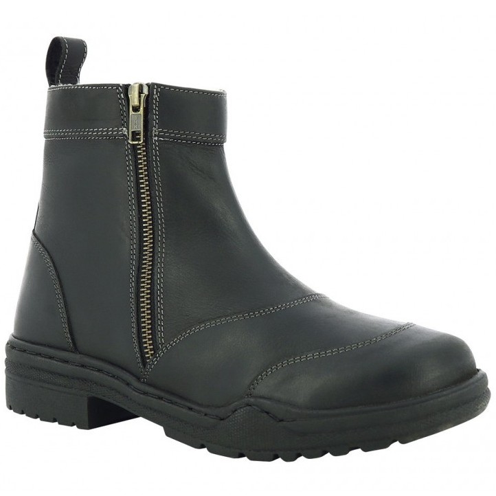 Winter Stallschuhe ZIPPER schwarz