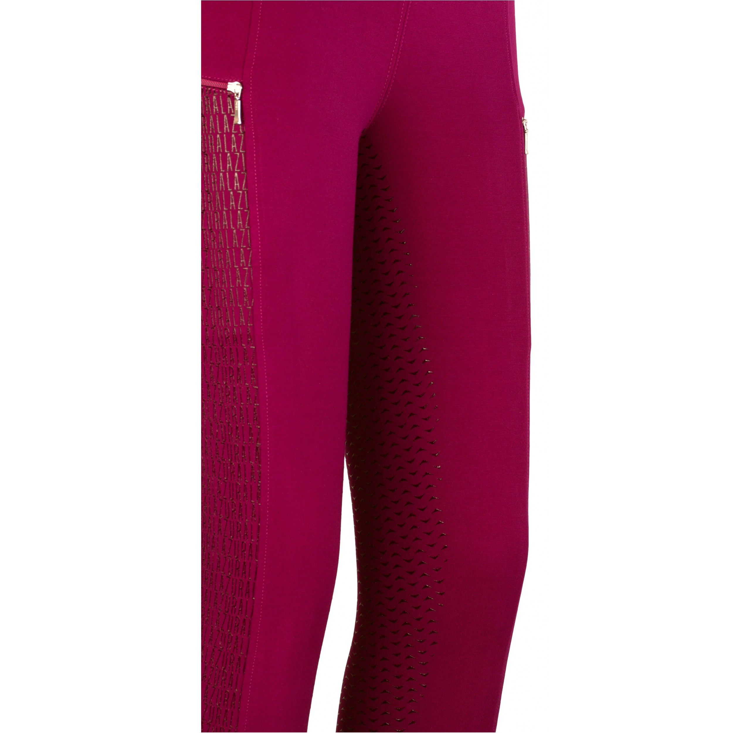 Damen Reitleggings Silikon Vollbesatz DIANA cranberry