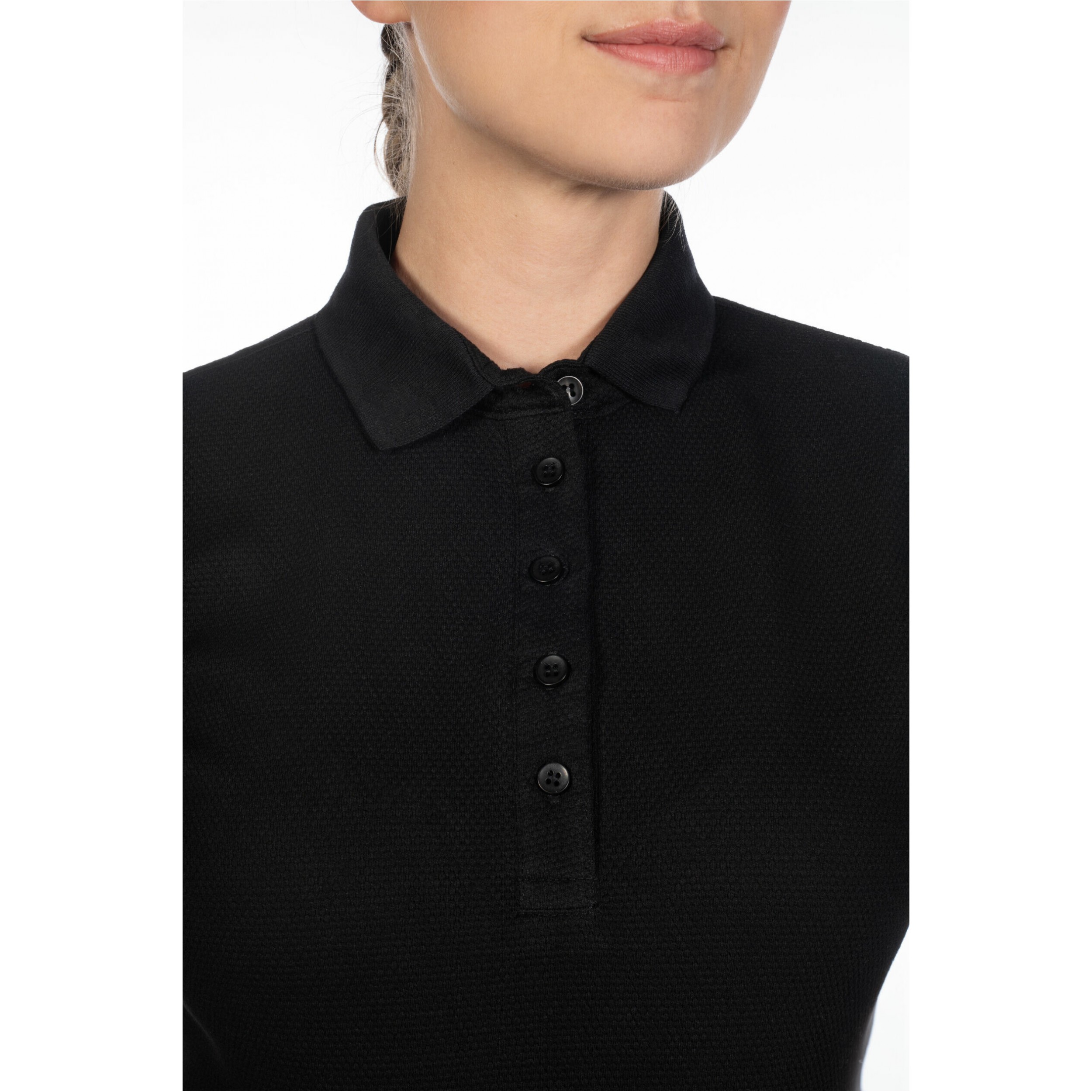 Damen Poloshirt ELISA schwarz