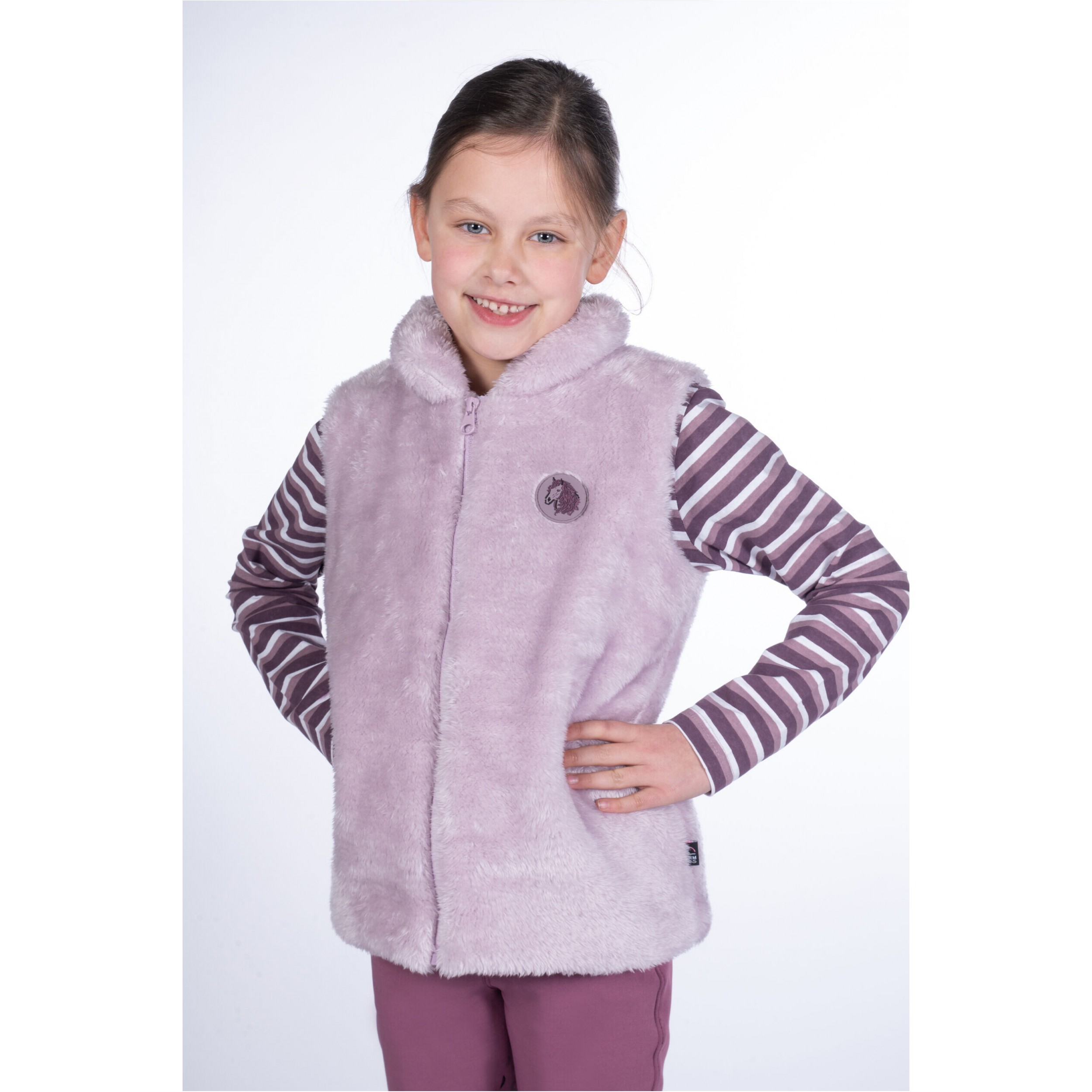 Winter Kinder Teddyweste ALVA mauve