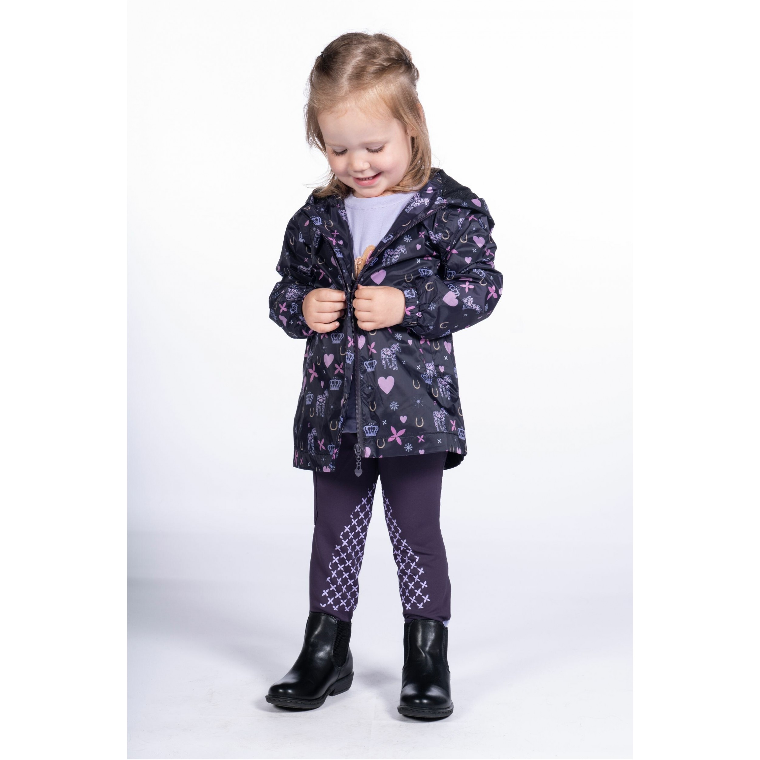 Kinder Regenjacke LOLA dunkellila