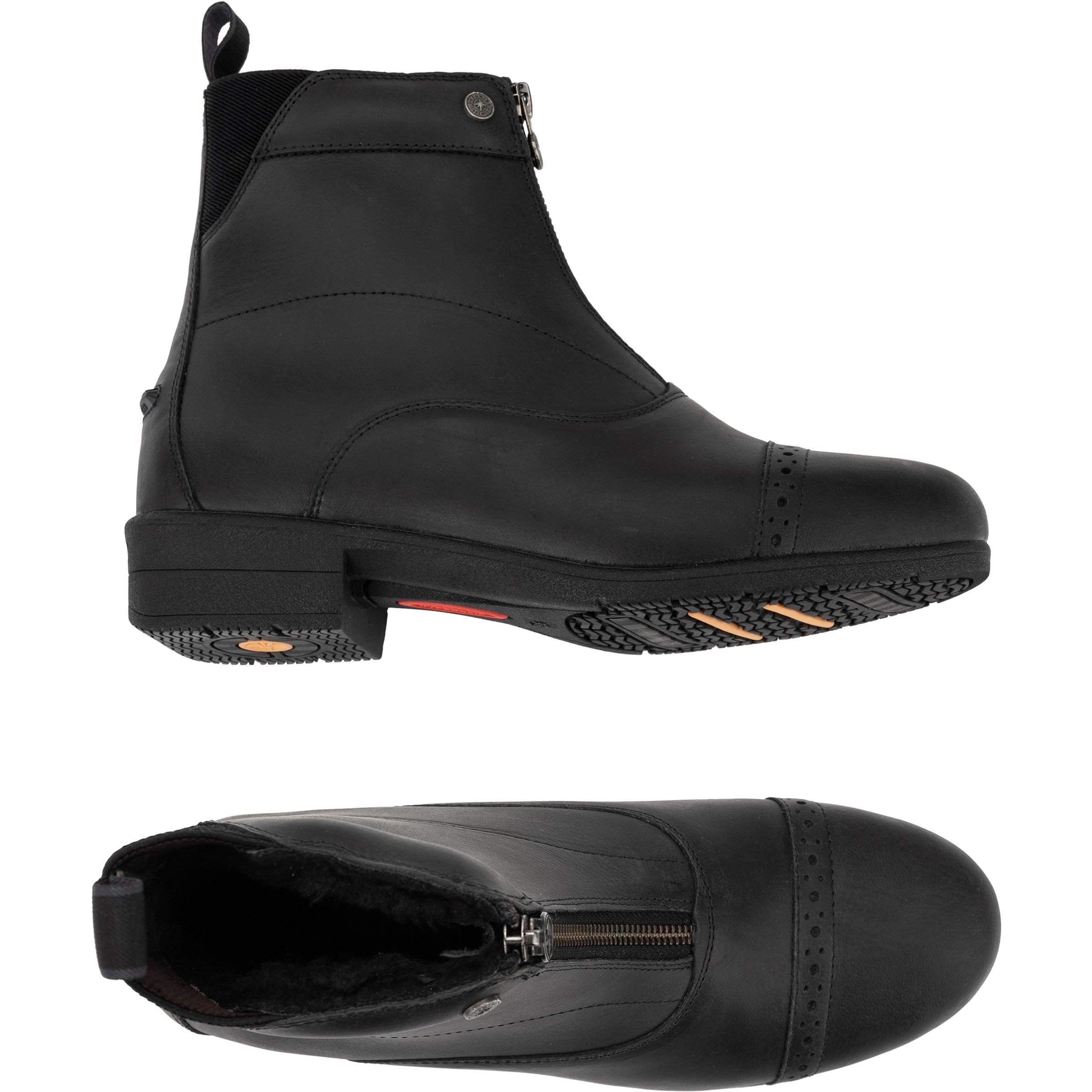 Winter Reitstiefeletten IceLock FZ Echtleder schwarz