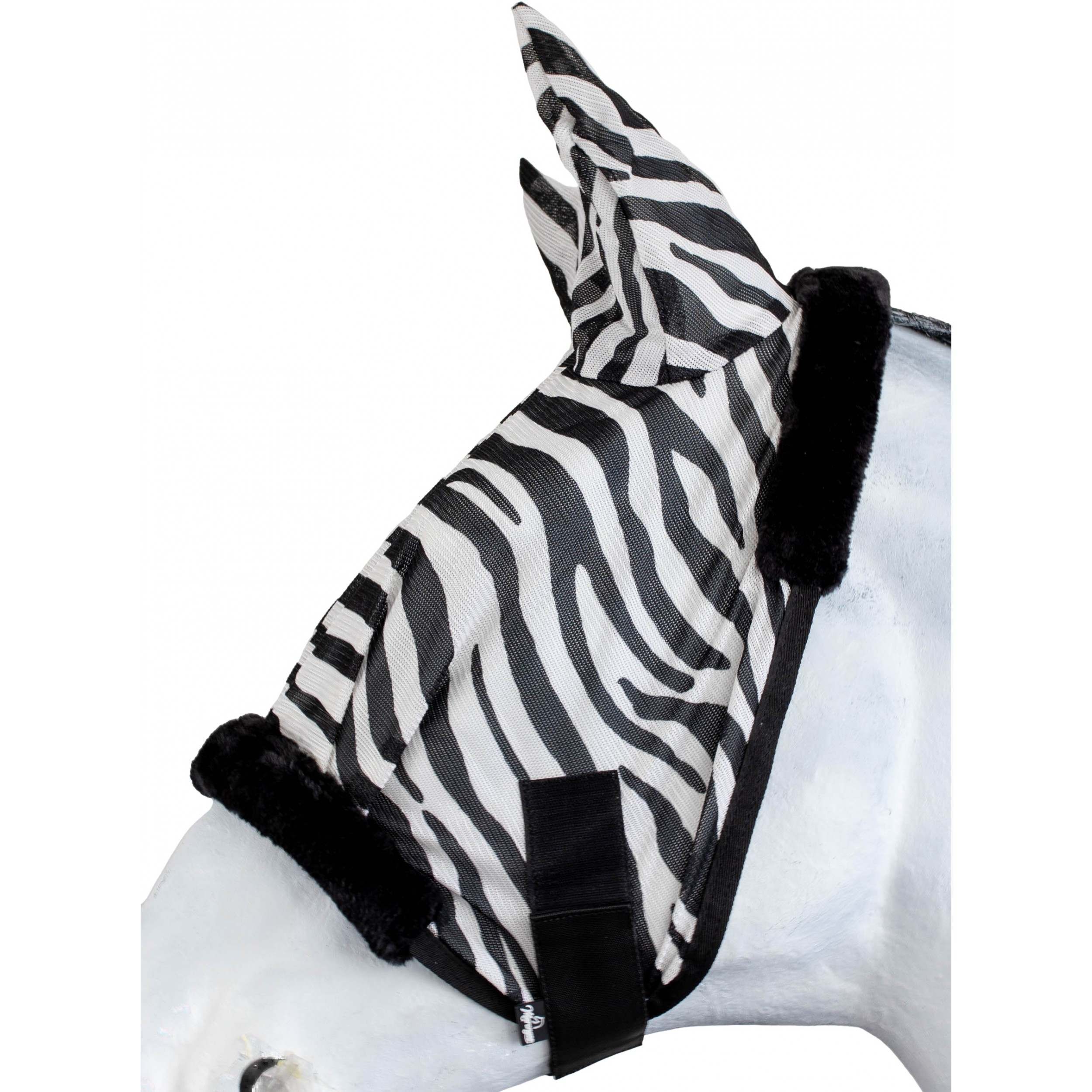 Fliegenmaske ZEBRA schwarz/weiß