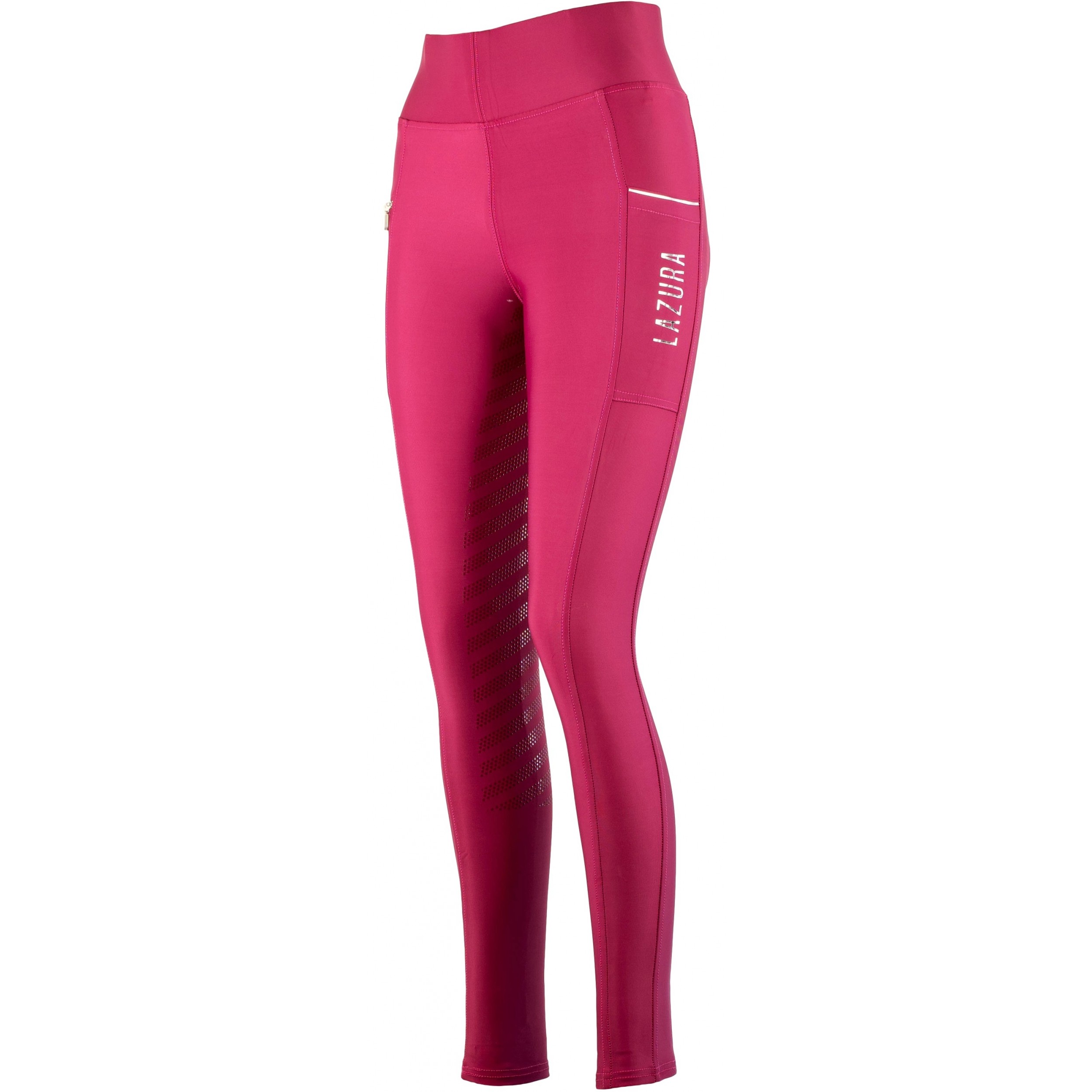 Damen Reitleggings Silikon Vollbesatz FENJA burgundy