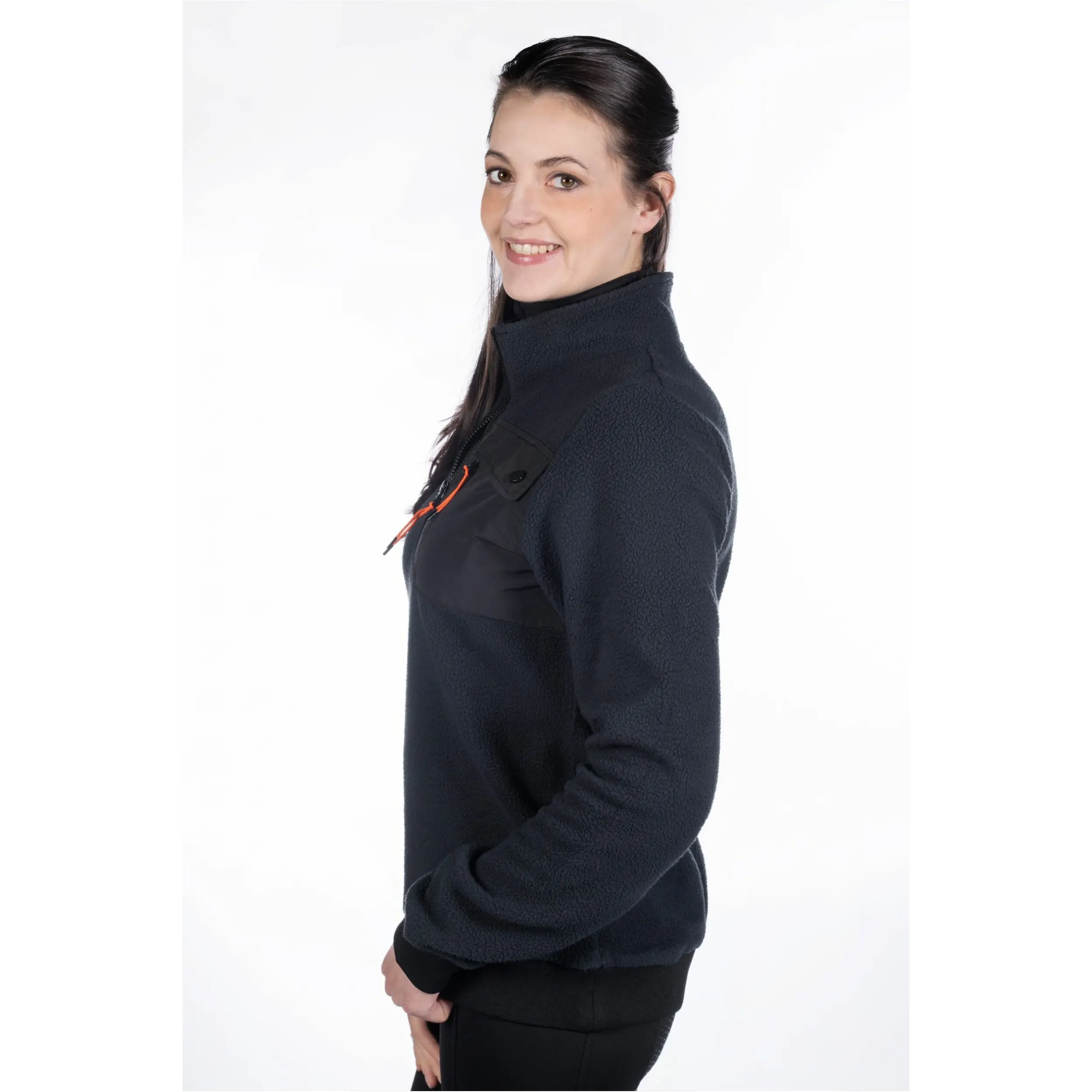 Unisex Pullover TEDDYFLEECE schwarz