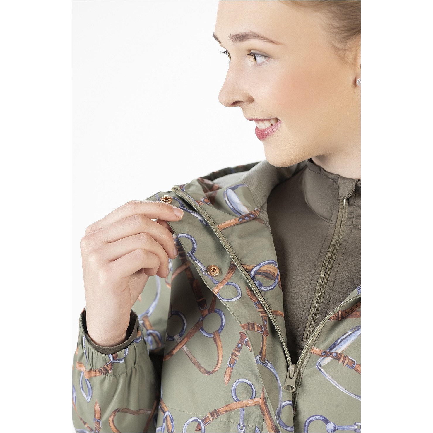 Damen Regenjacke ALLURE olivgrün