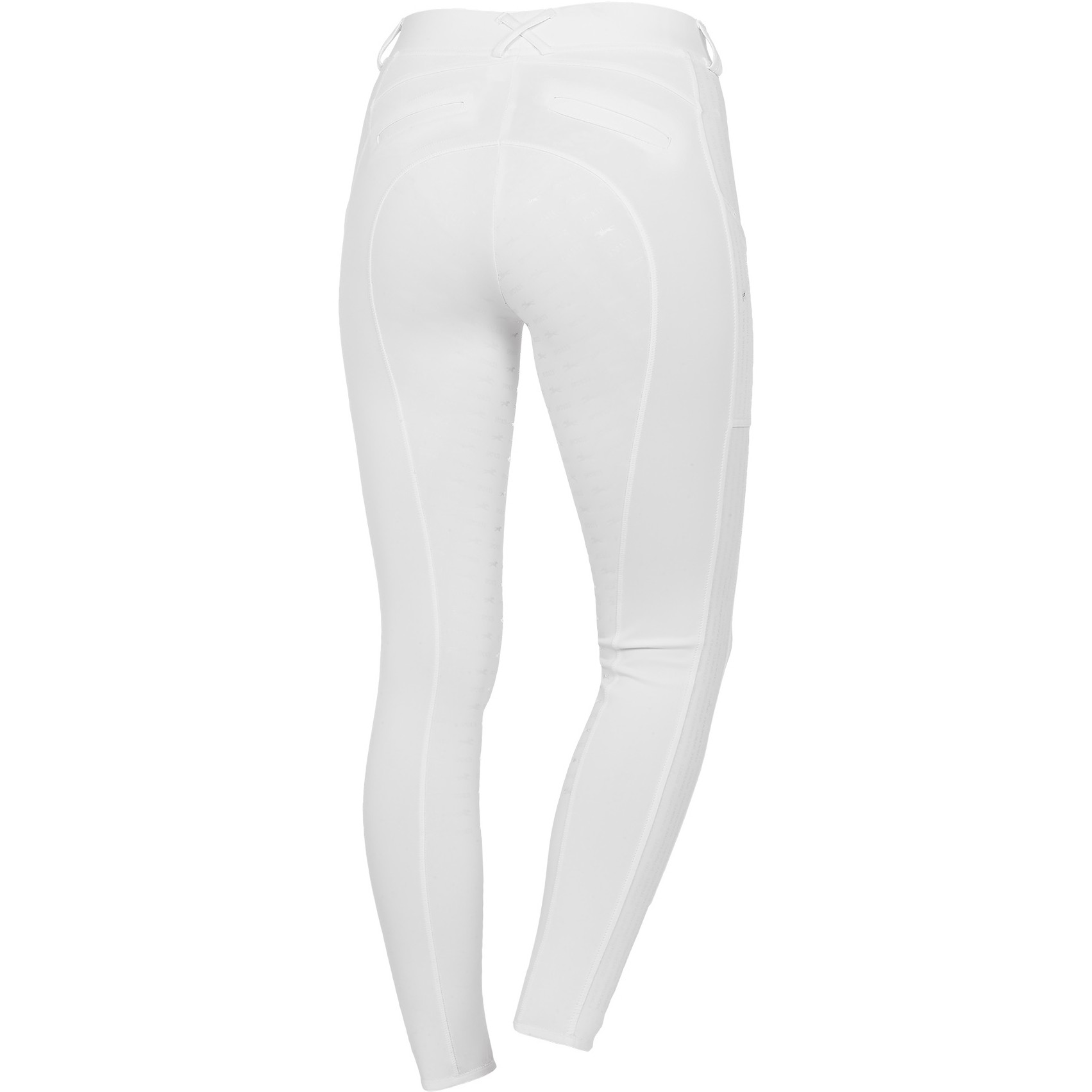 Damen Reitleggings Silikon Vollbesatz SPORTY weiß