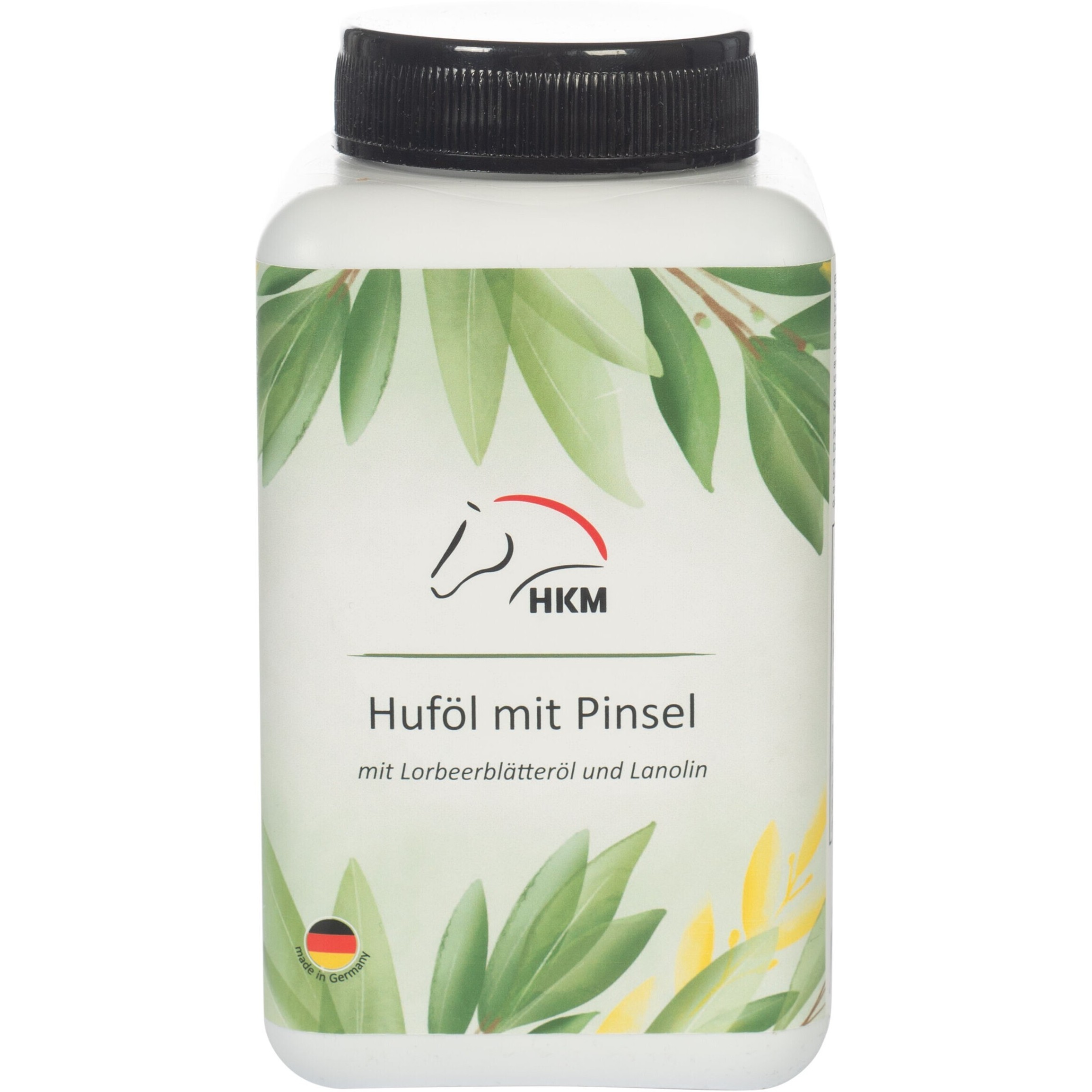 Huföl mit Pinsel mit Lorbeerblätteröl und Lanolin 500ml