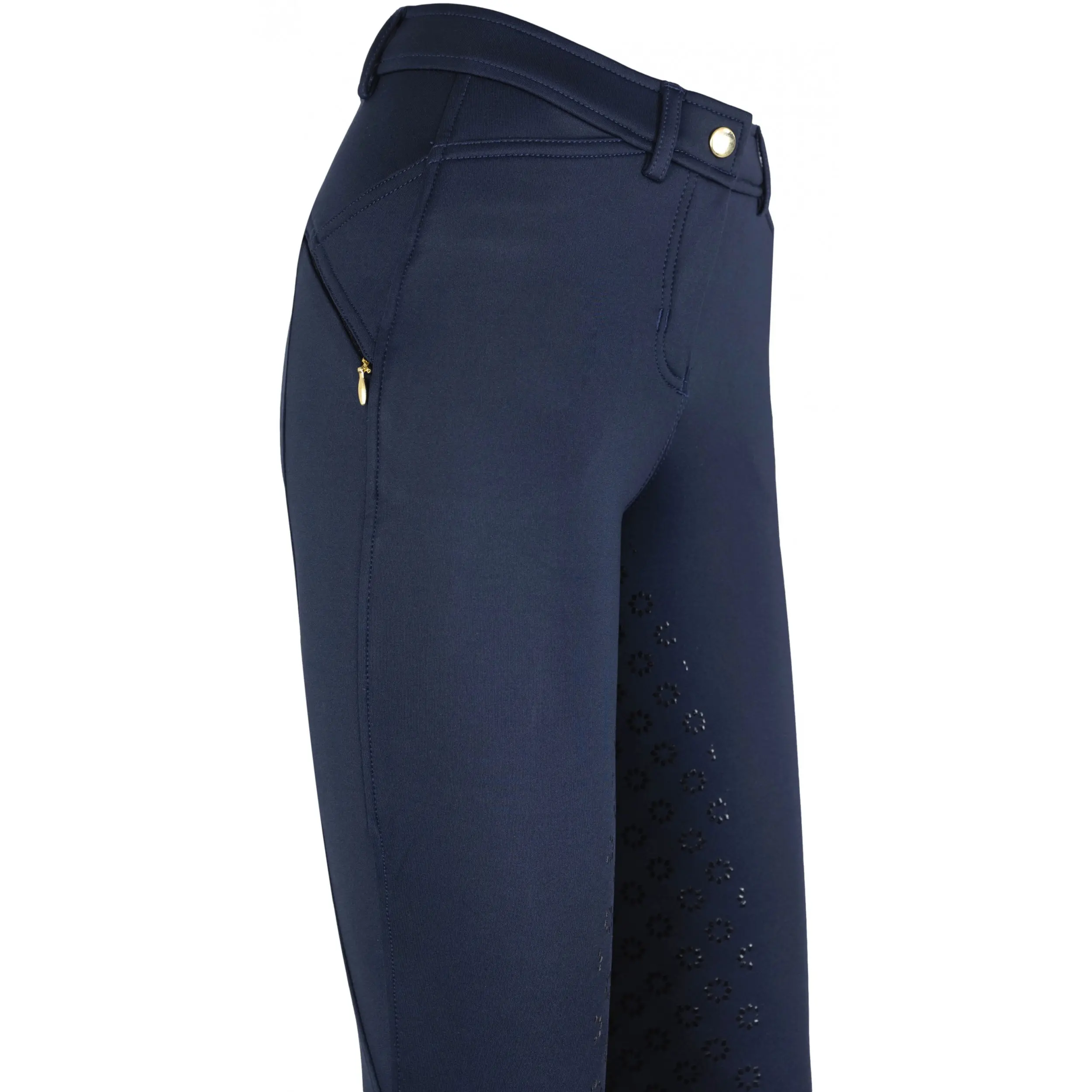 Winter Damen Reithose Silikon Vollbesatz GRETA dark navy