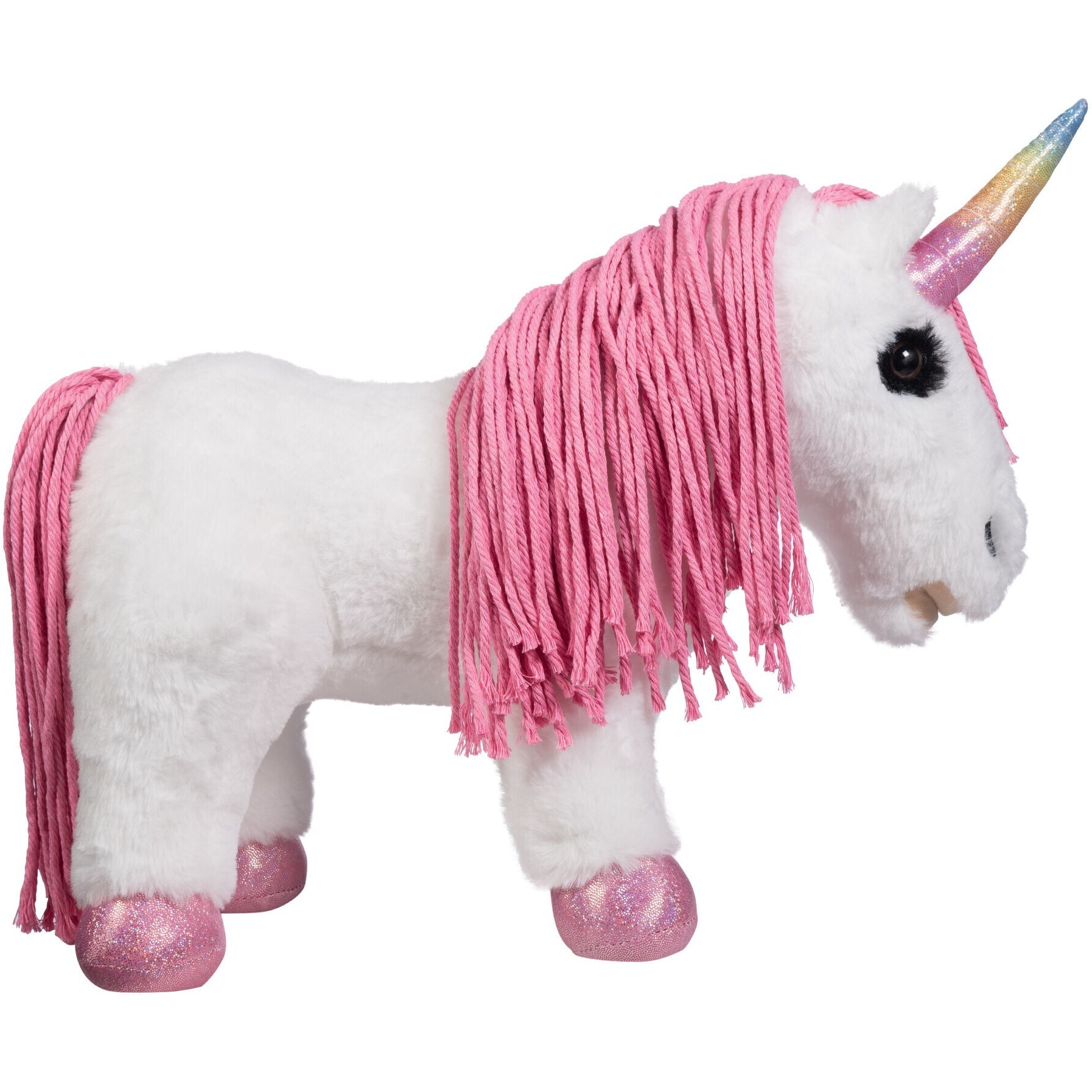 Kuscheltier Cuddle Pony UNICORN weiß