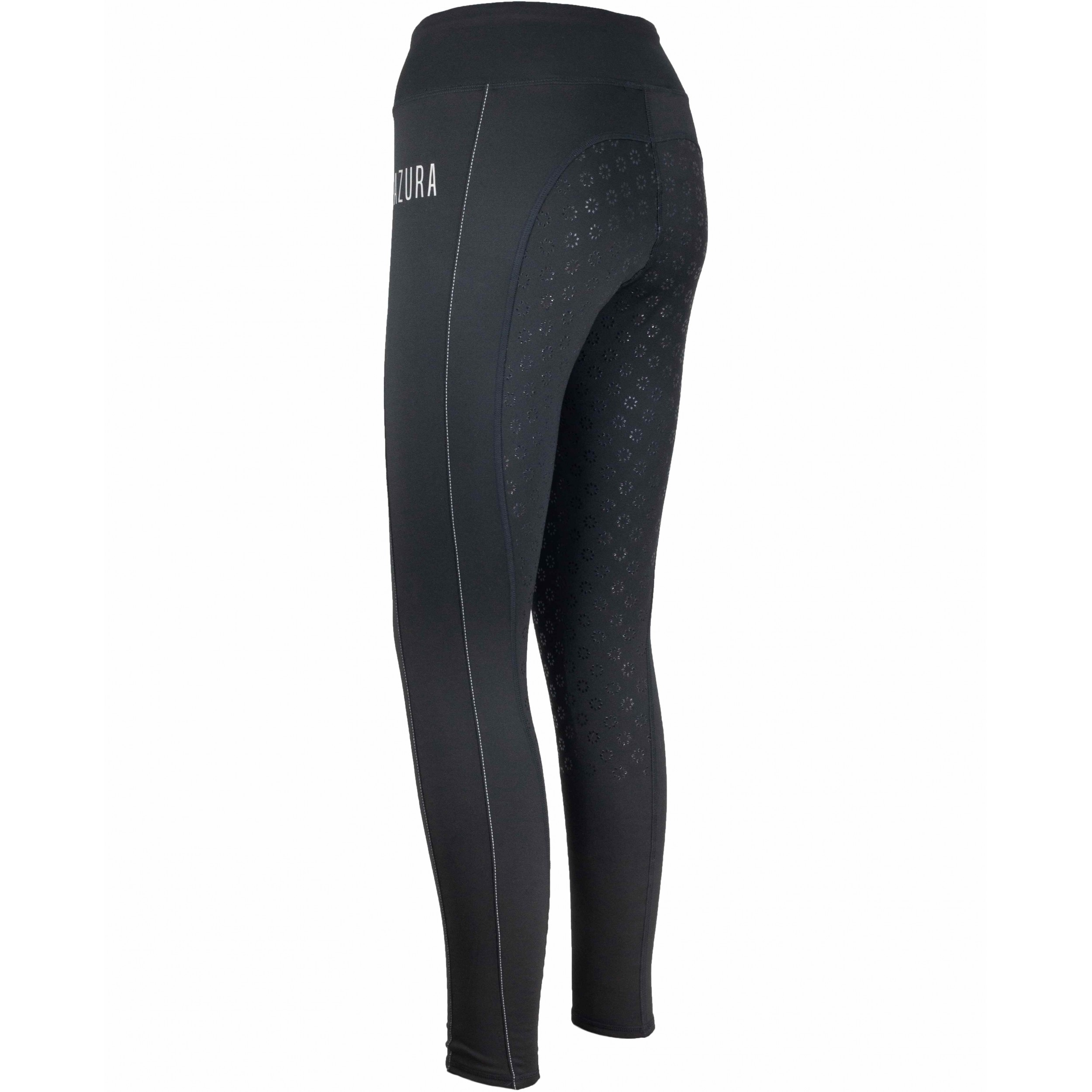 Winter Damen Reitleggings Silikon Vollbesatz LISA schwarz