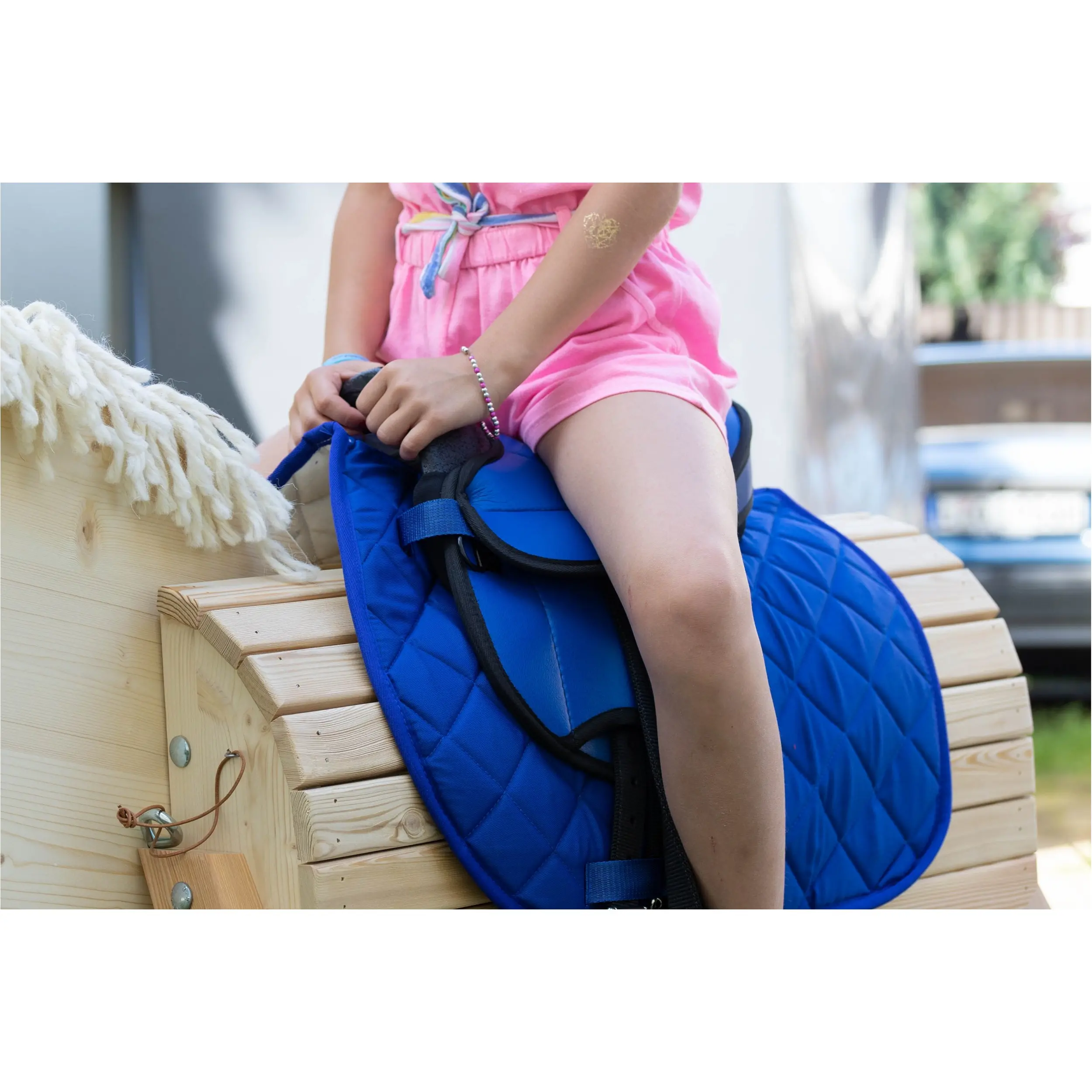 Shettysattel-Set BEGINNER blau 12"