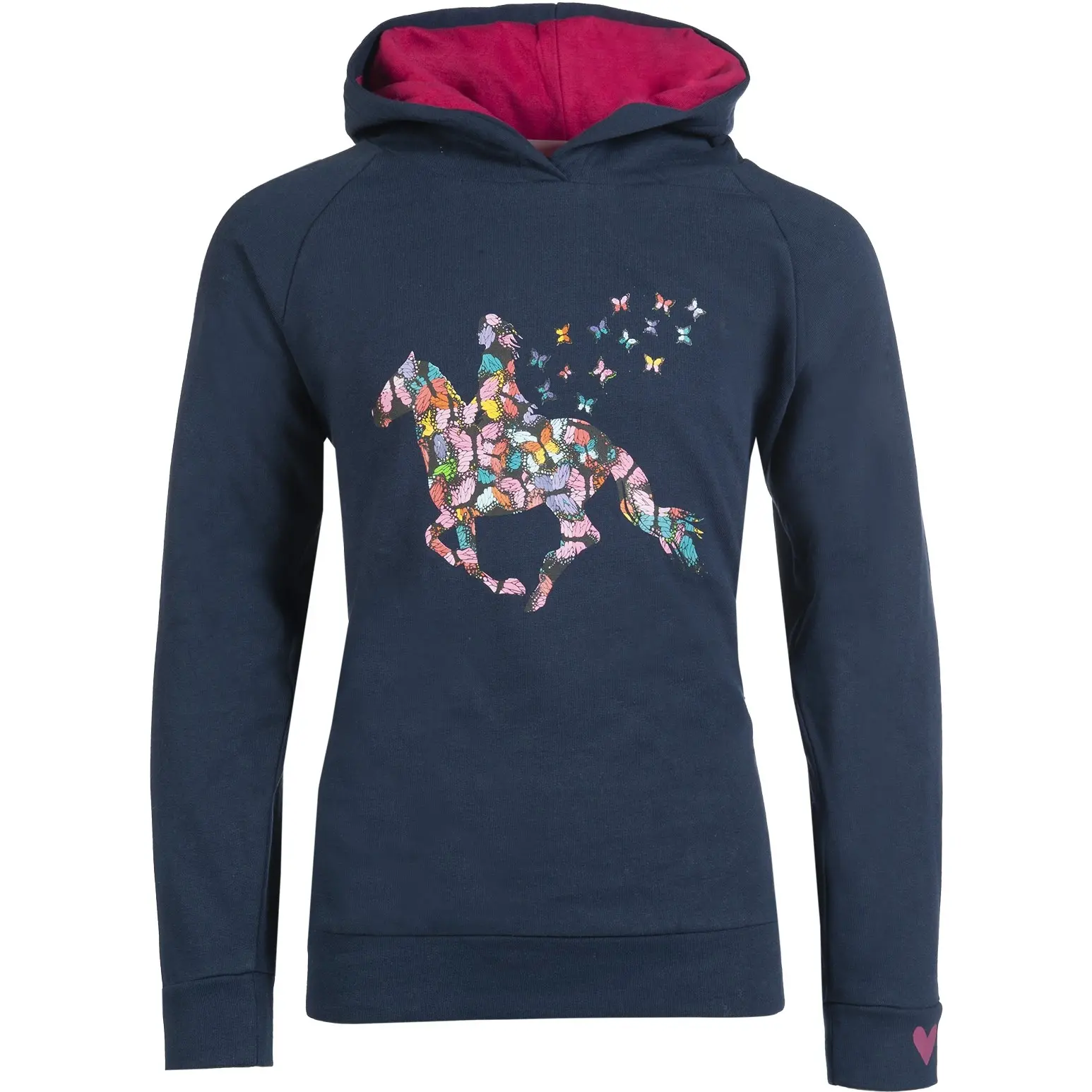 Kinder Hoody BUTTERFLY dunkelblau