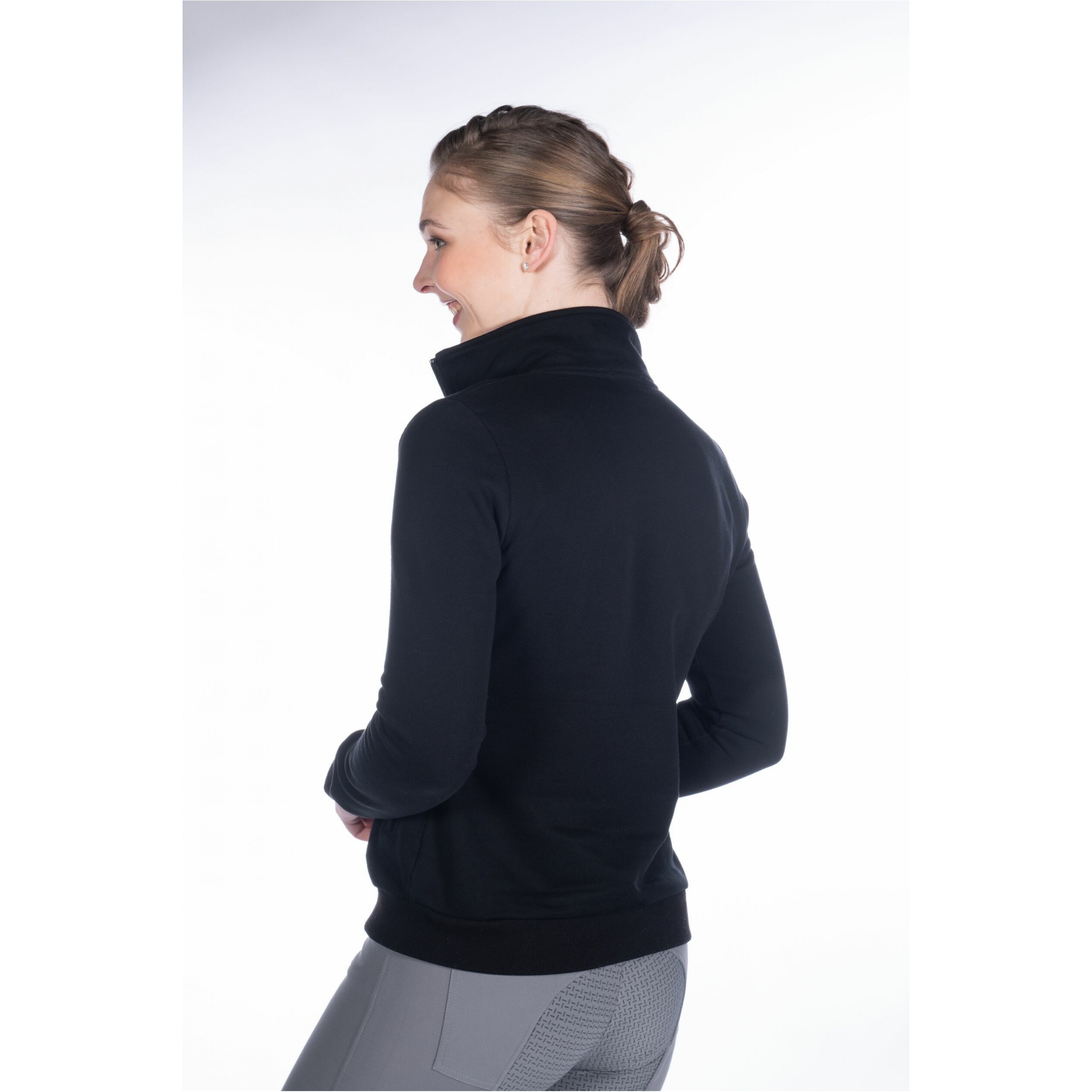 Damen Sweatjacke TEAM schwarz