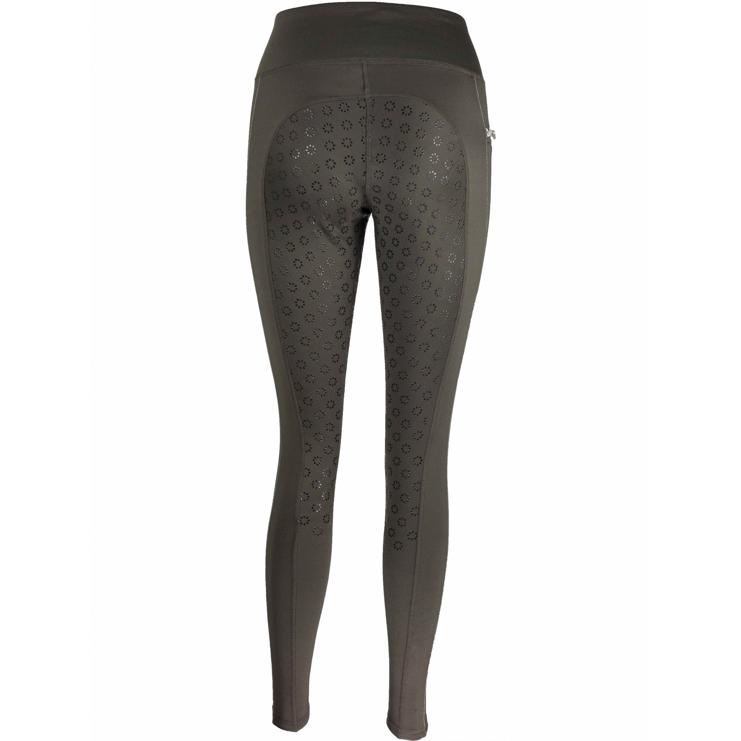 Winter Damen Reitleggings Silikon Vollbesatz LISA braun