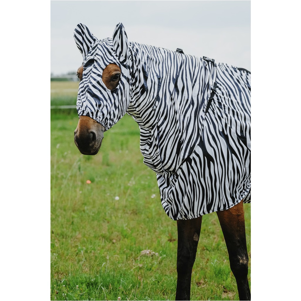 Ekzem-Schutzhaube ZEBRA schwarz/weiß