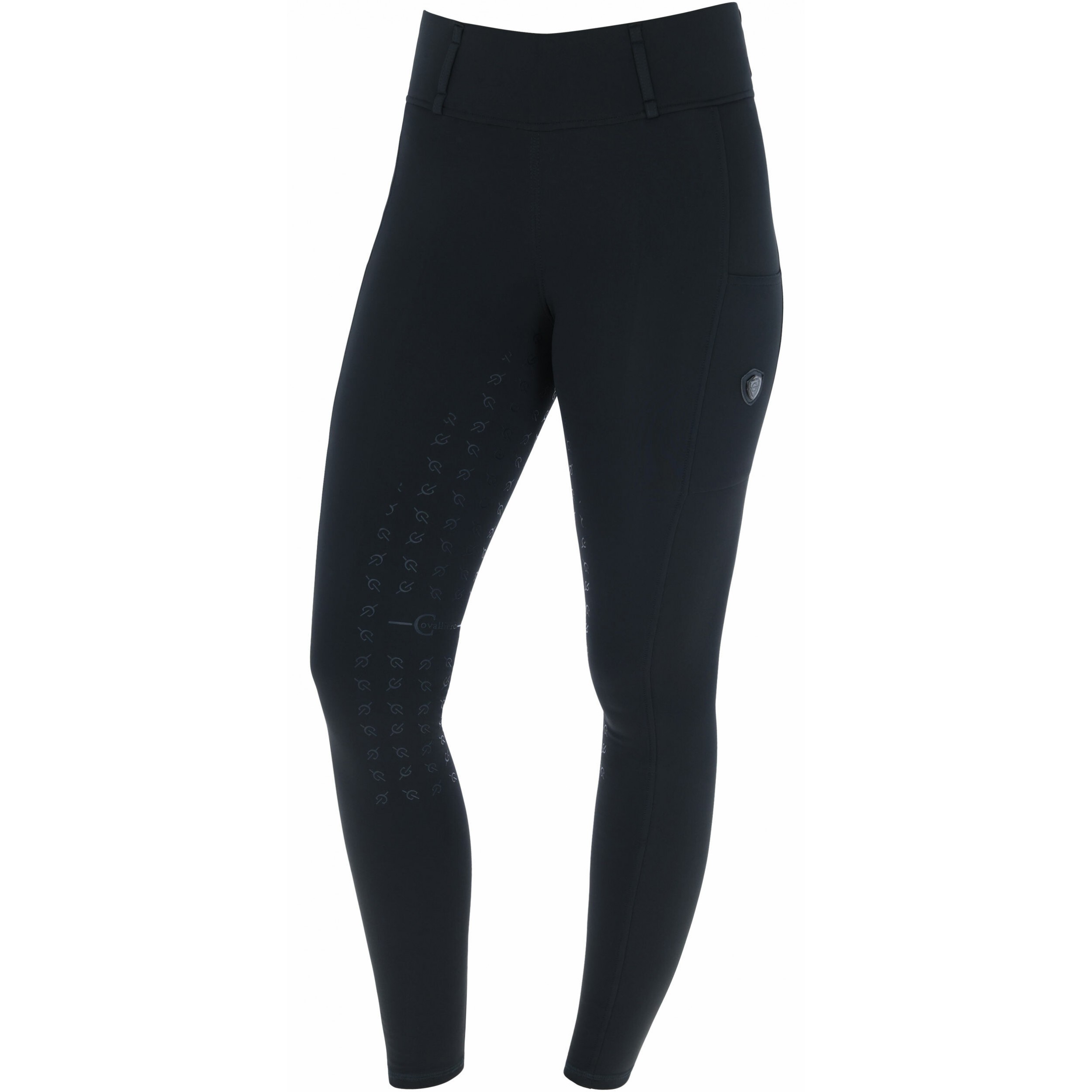 Damen Reitleggings Silikon Vollbesatz H/W24 black