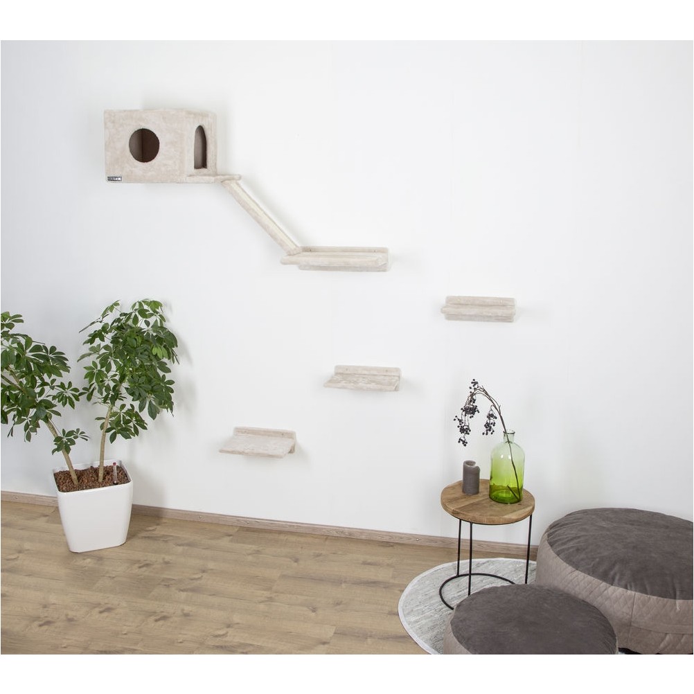 Katzen Kletterwand (6-teilig) MONTBLANC beige