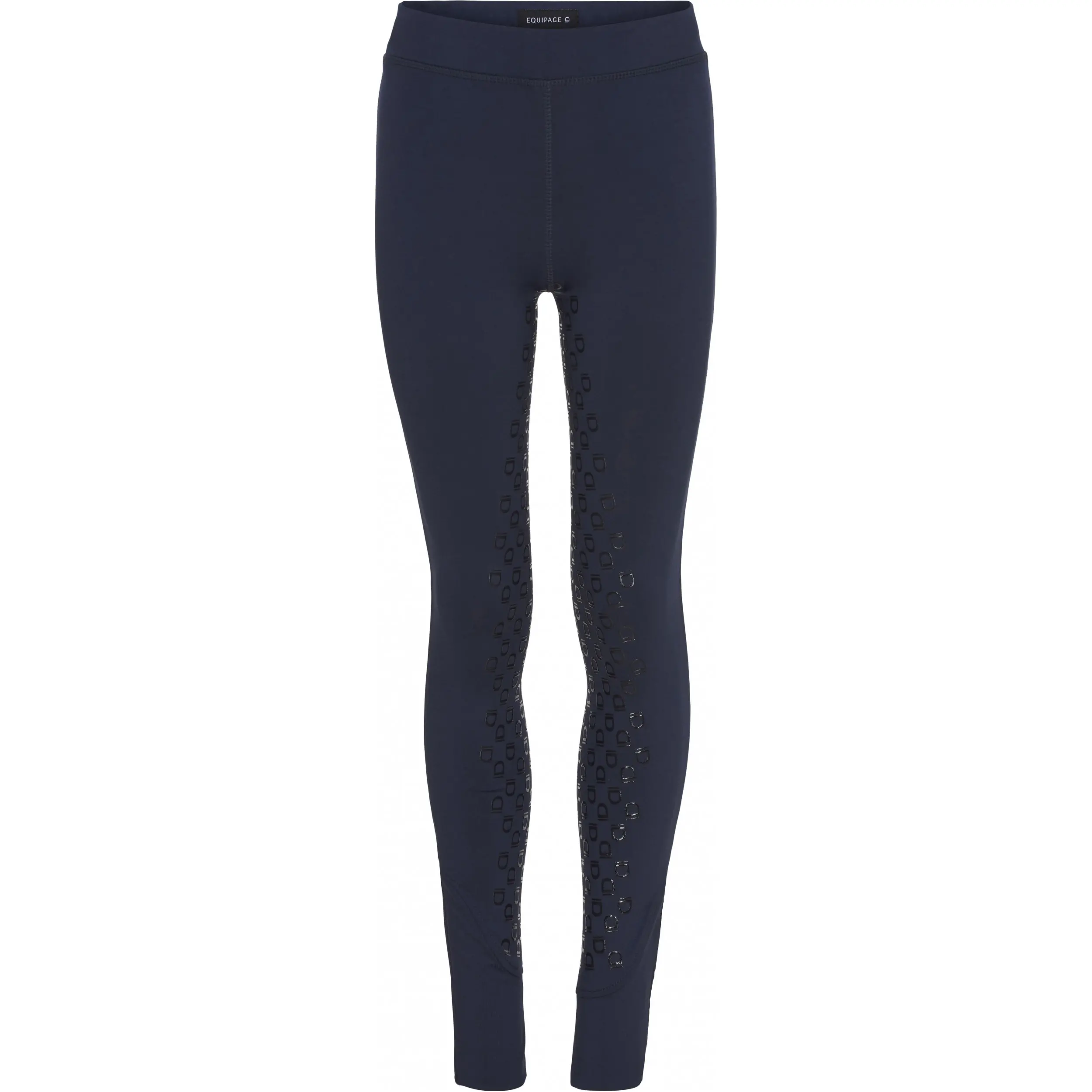 Kinder Reitleggings Silikon Vollbesatz DAI navy