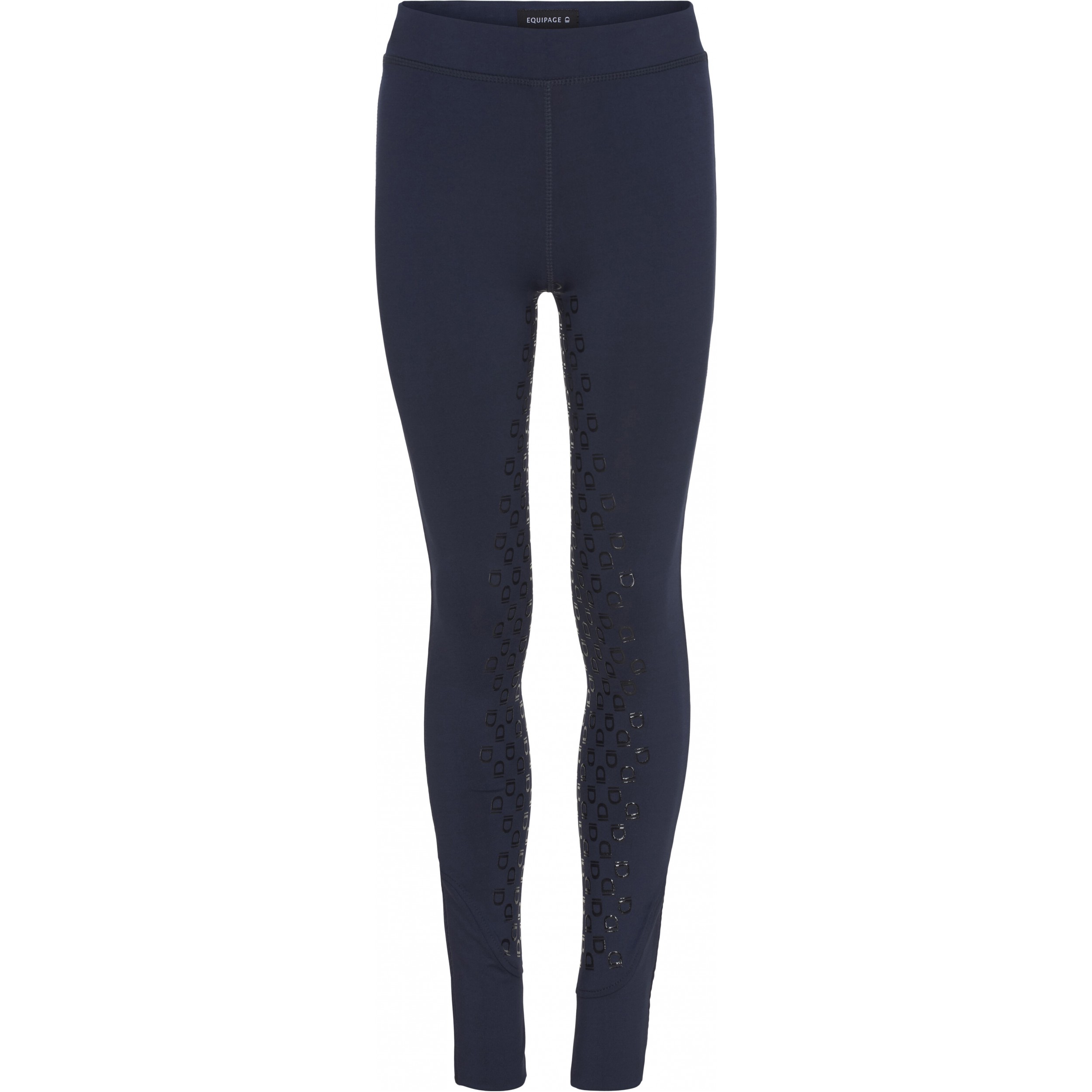 Kinder Reitleggings Silikon Vollbesatz DAI navy