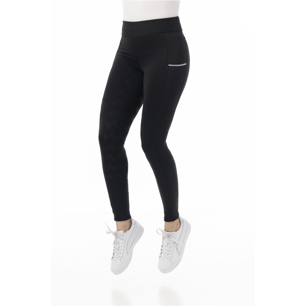 Damen Reitleggings Silikon Vollbesatz AGADIR schwarz